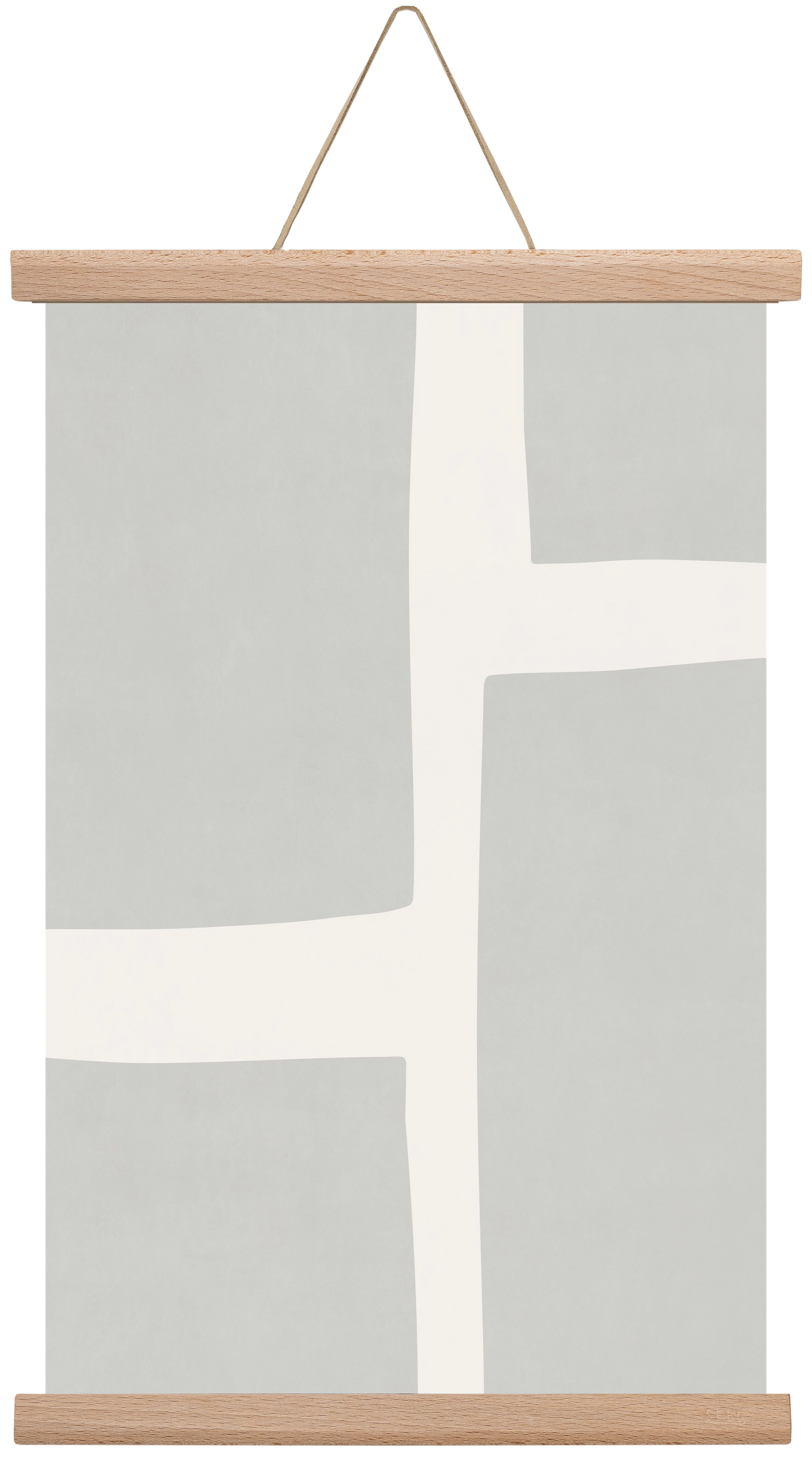 Abstract Art - Gray02, 30x45 cm (30x45 cm), Tölgy akasztó