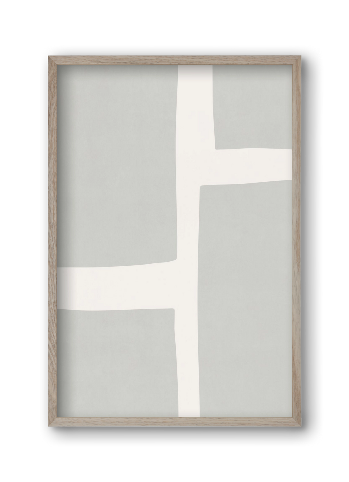 Abstract Art - Gray02, 30x45 cm (30x45 cm), Tölgy keret