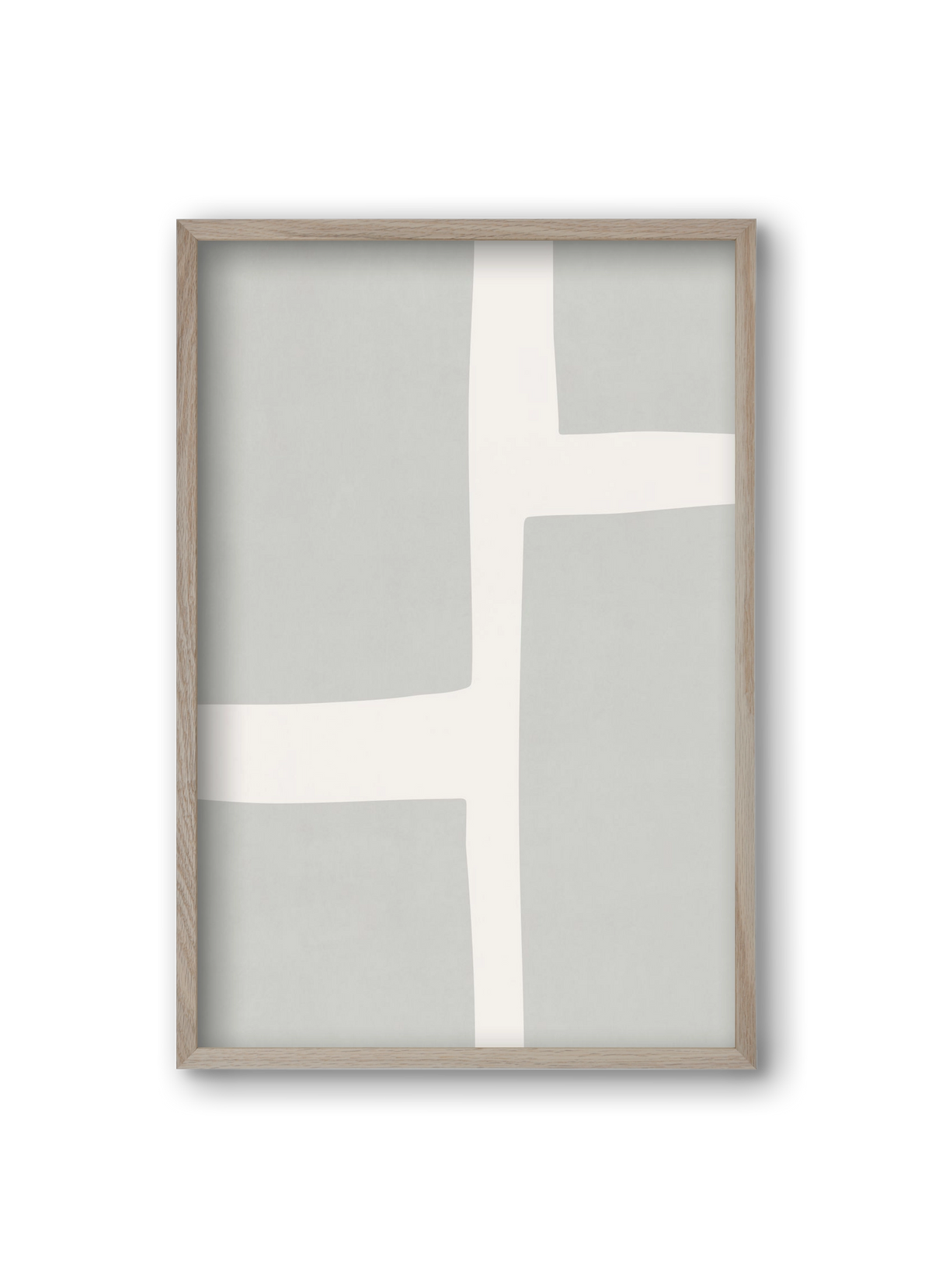 Abstract Art - Gray02, 20x30 cm (20x30 cm), Tölgy keret