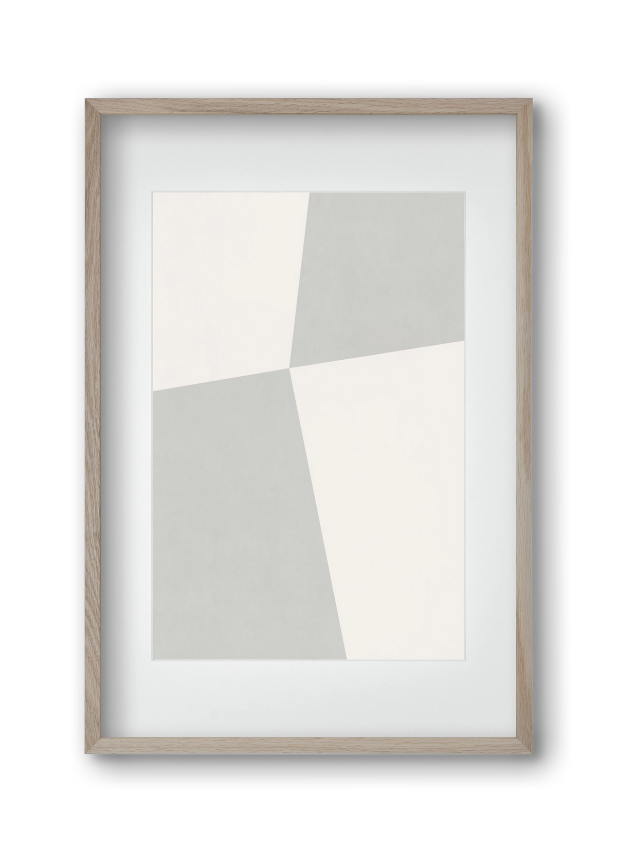 Abstract Art - Gray01, 30x45 cm (20x30 cm), Tölgy keret, paszpartuval