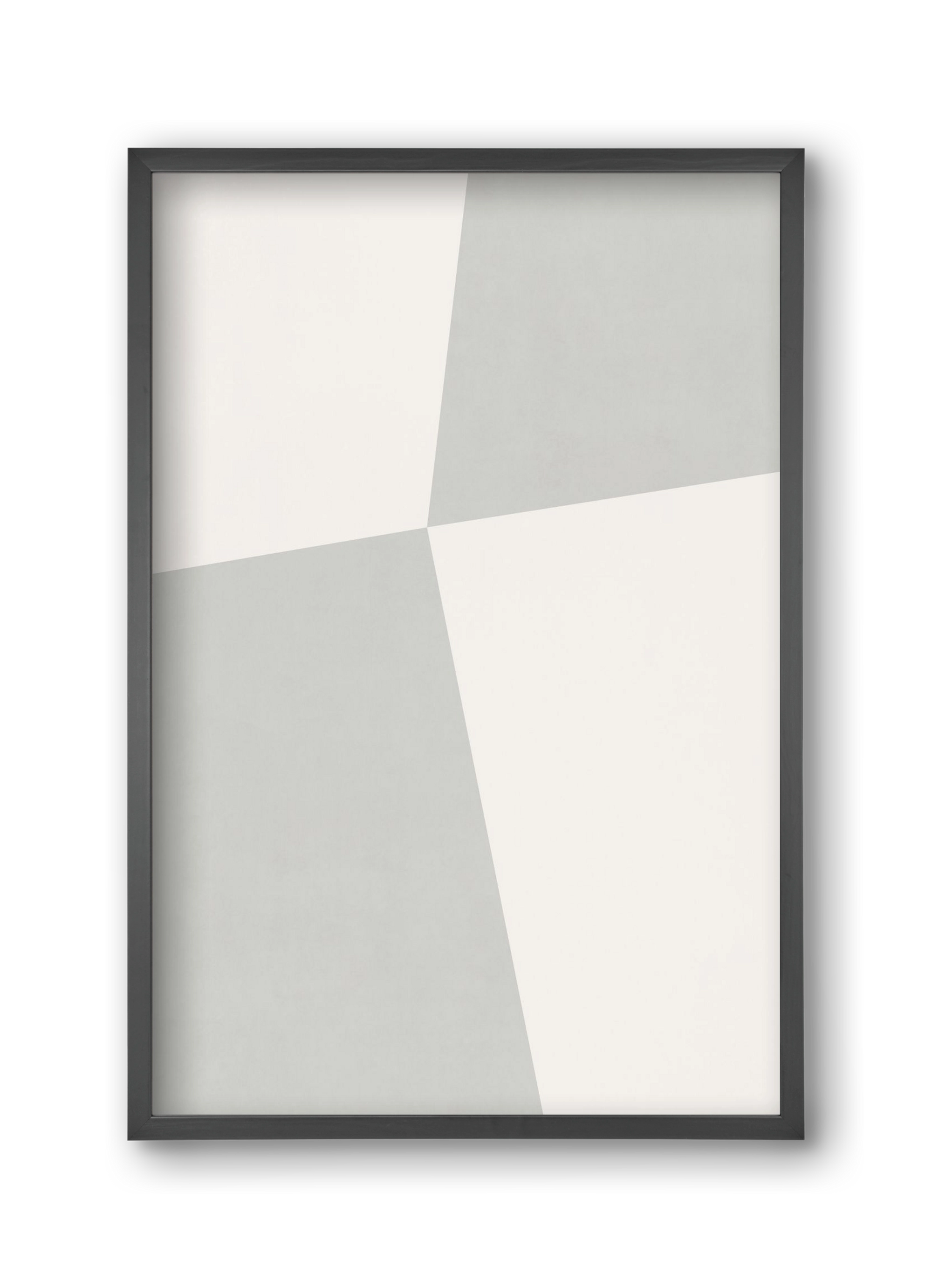 Abstract Art - Gray01, 30x45 cm (30x45 cm), Fekete keret