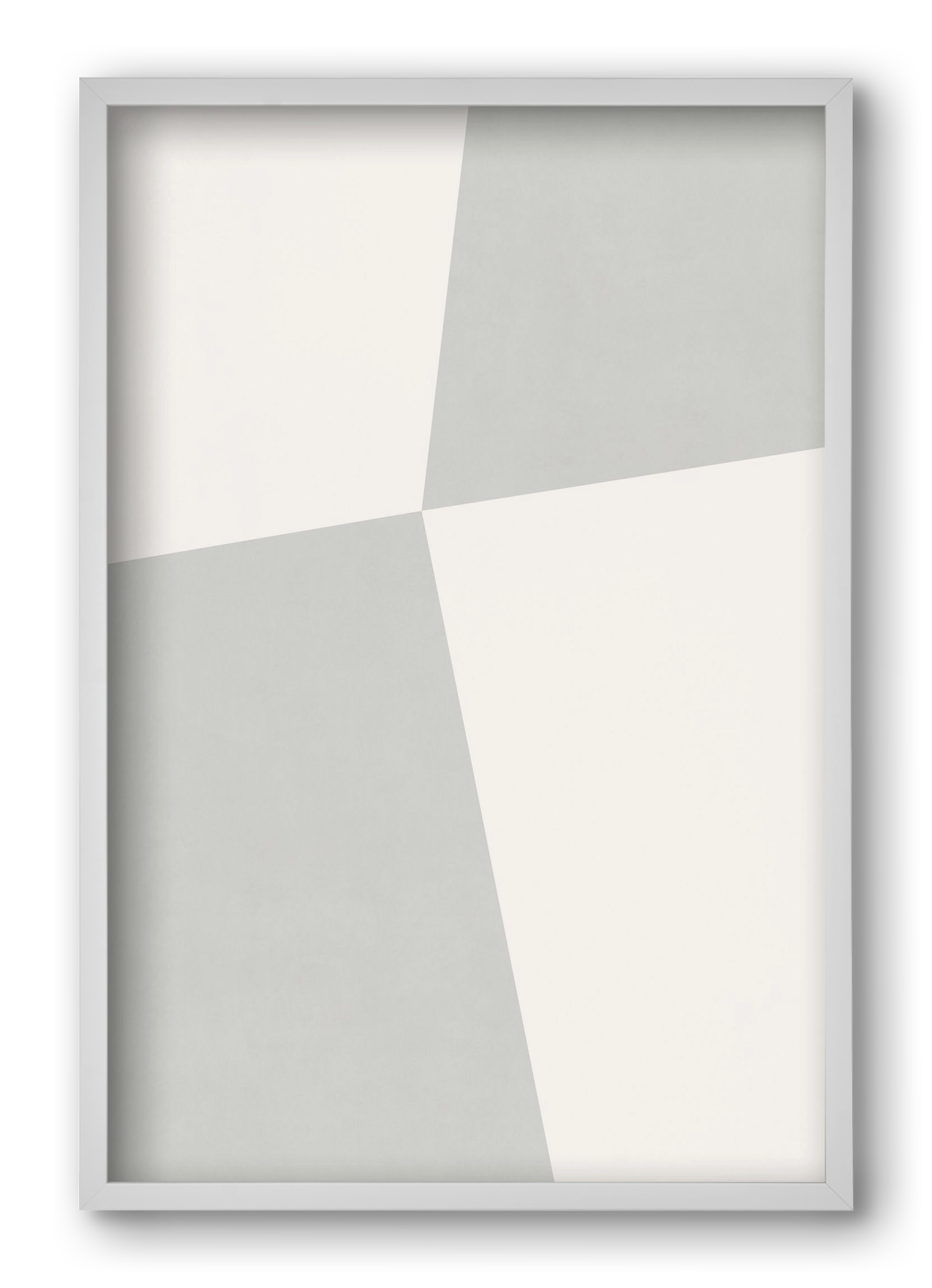 Abstract Art - Gray01, 40x60 cm (40x60 cm), Fehér keret