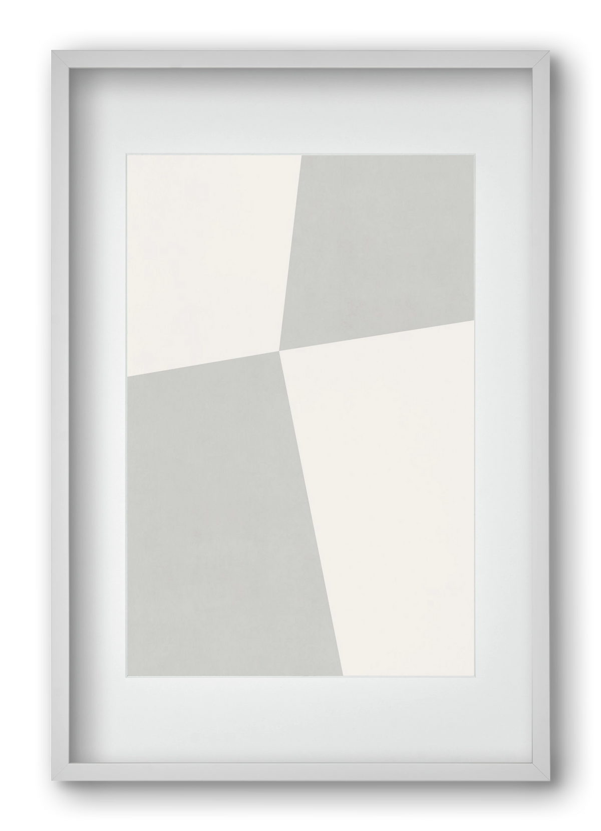 Abstract Art - Gray01, 40x60 cm (30x45 cm), Fehér keret, paszpartuval