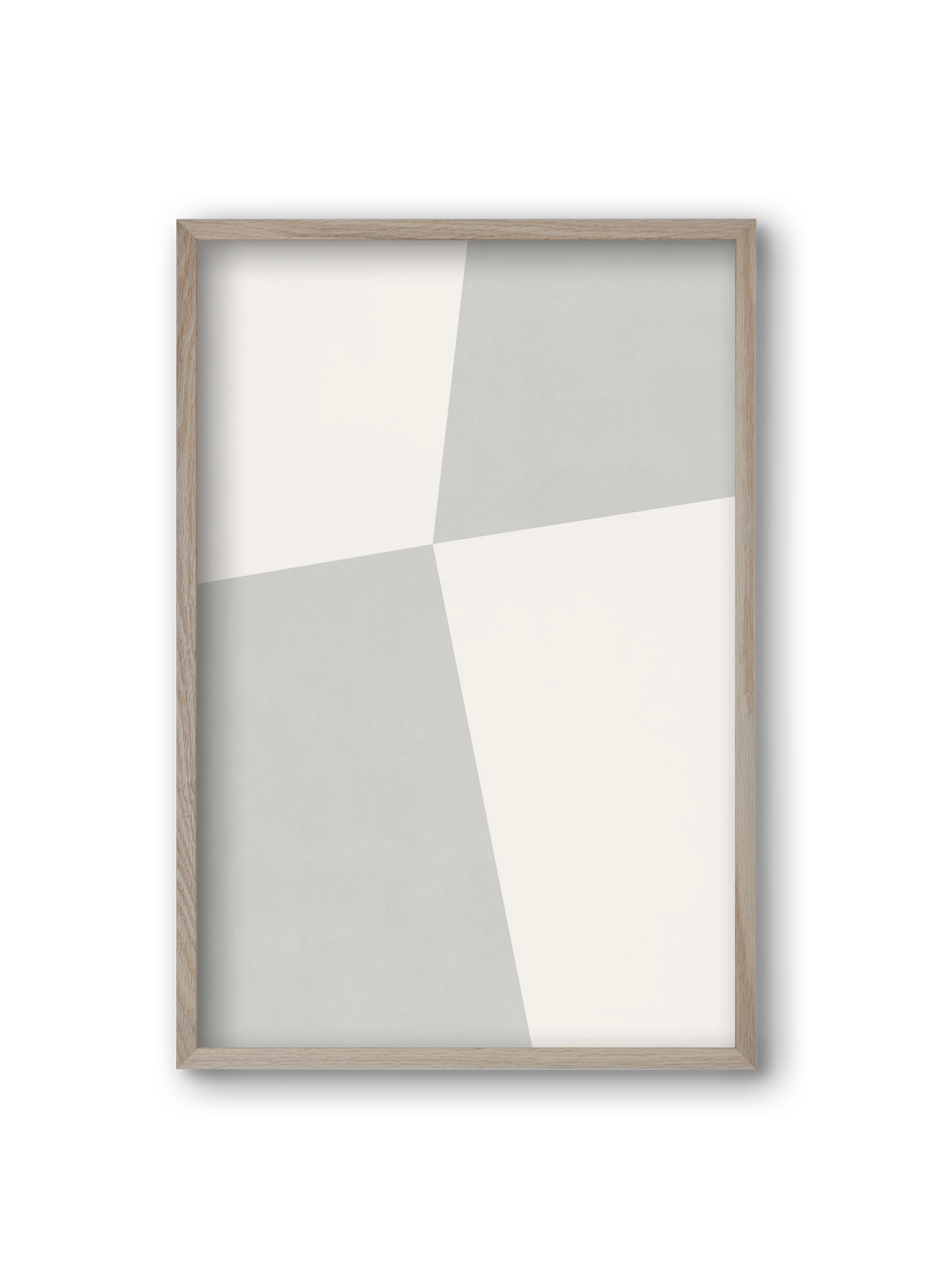 Abstract Art - Gray01, 20x30 cm (20x30 cm), Tölgy keret