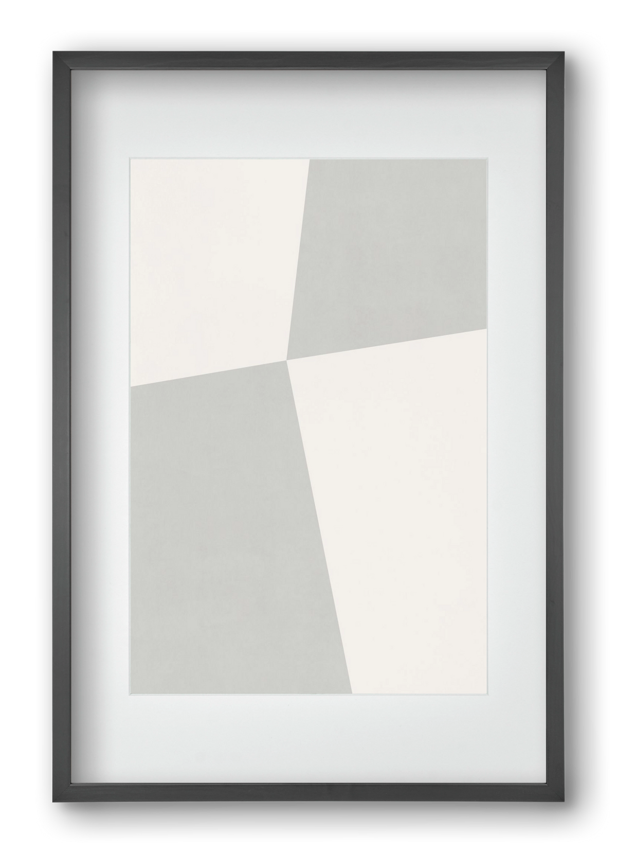 Abstract Art - Gray01, 40x60 cm (30x45 cm), Fekete keret, paszpartuval