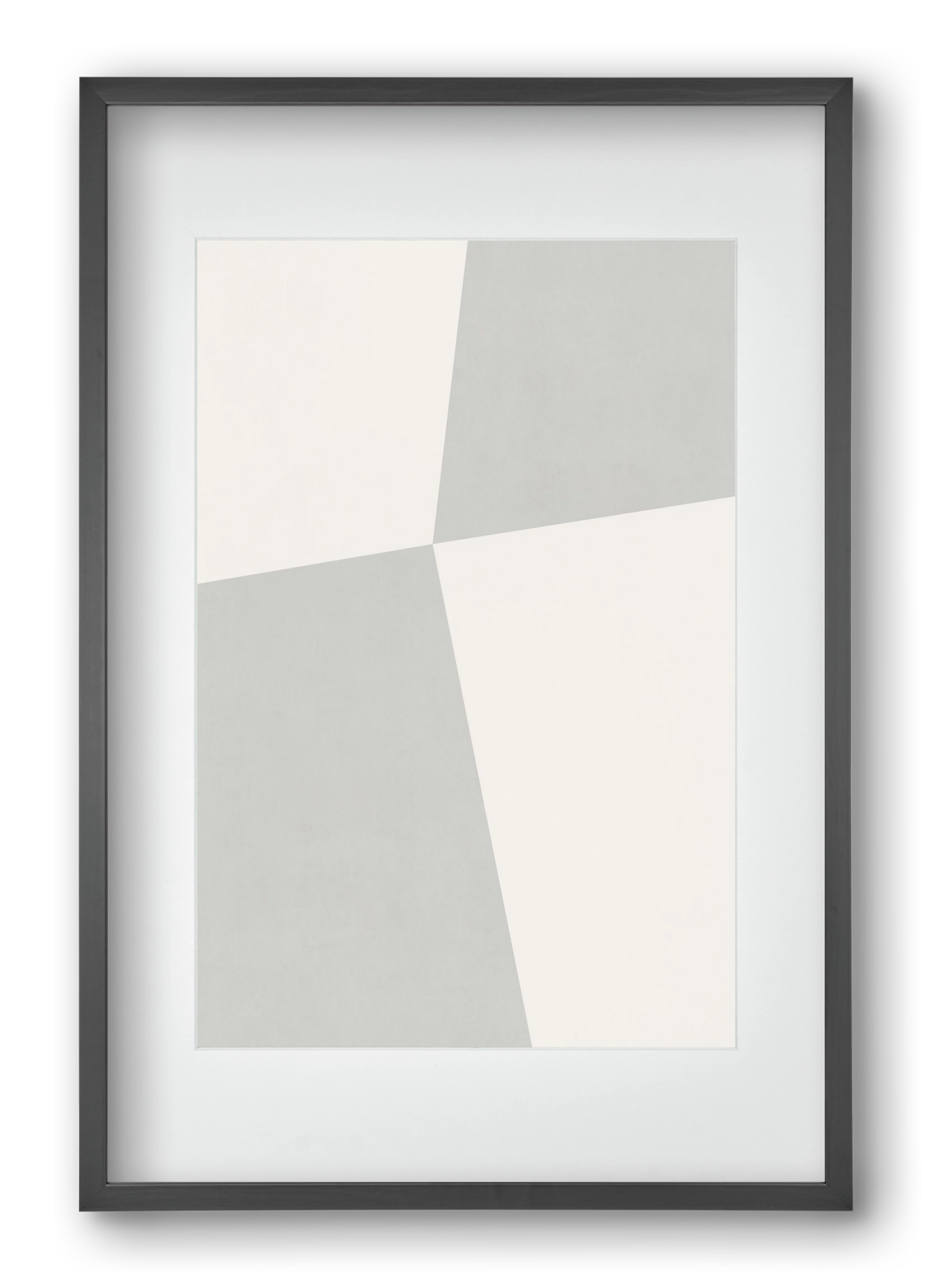 Abstract Art - Gray01, 40x60 cm (30x45 cm), Fekete keret, paszpartuval