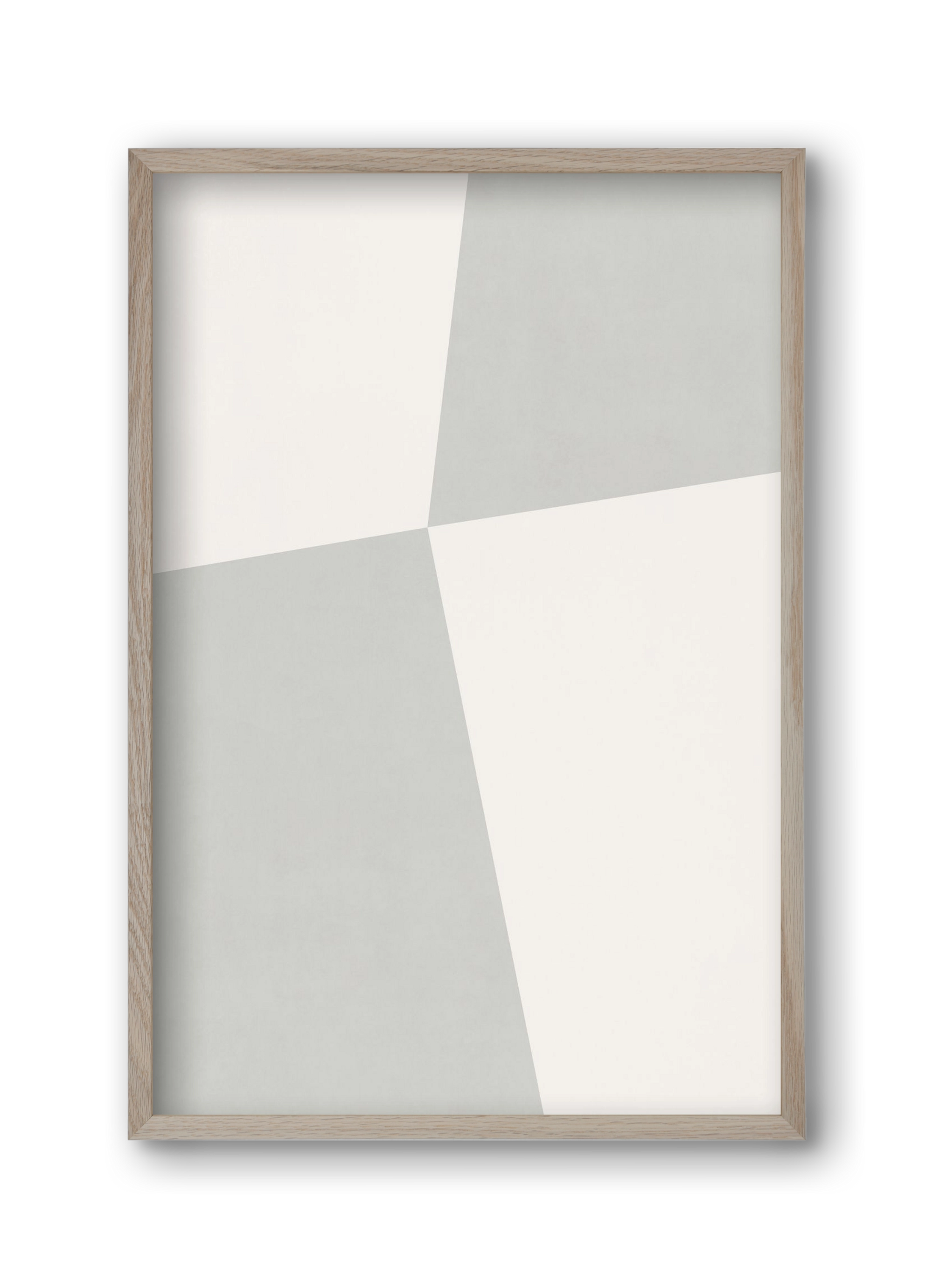 Abstract Art - Gray01, 30x45 cm (30x45 cm), Tölgy keret