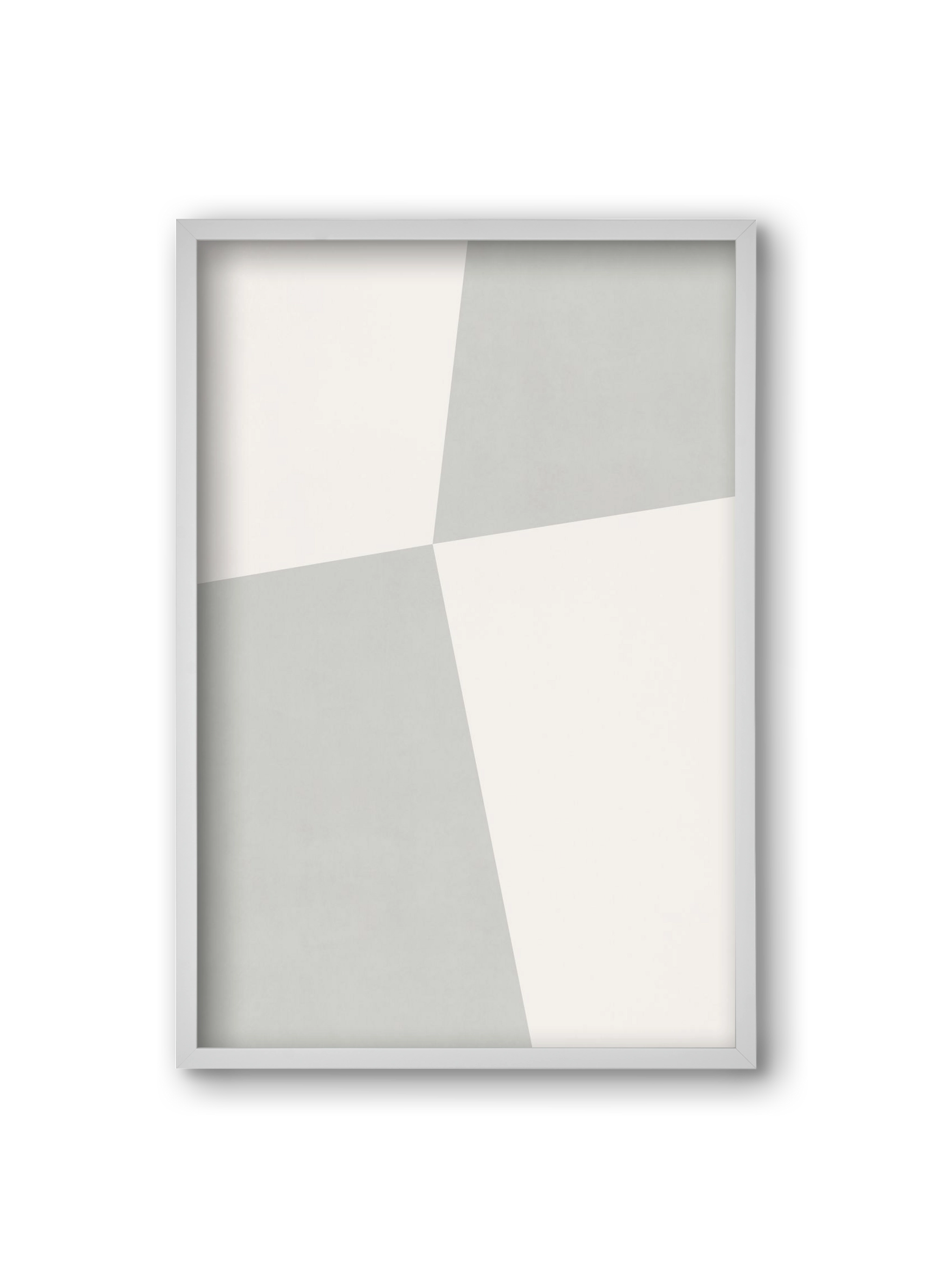 Abstract Art - Gray01, 20x30 cm (20x30 cm), Fehér keret