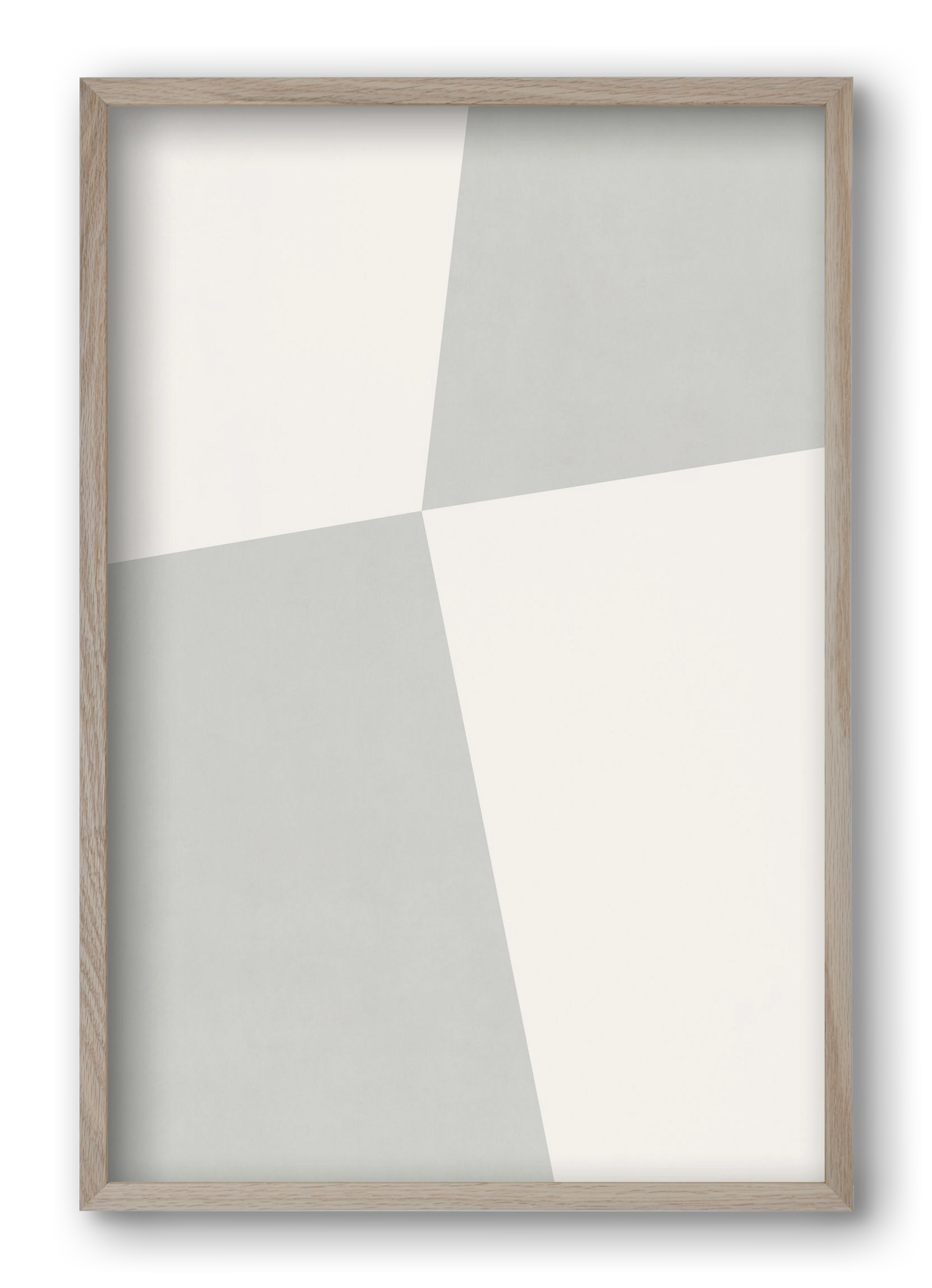 Abstract Art - Gray01, 40x60 cm (40x60 cm), Tölgy keret