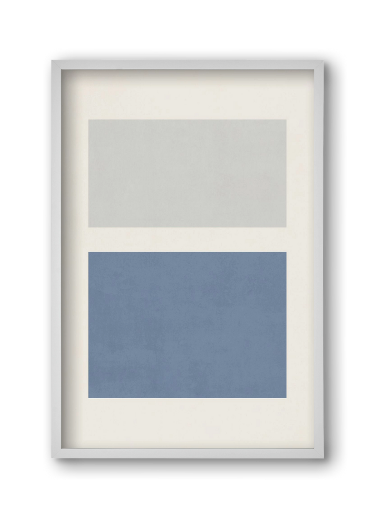 Composition of Geometric Shapes - Bl01, 30x45 cm (30x45 cm), Fehér keret