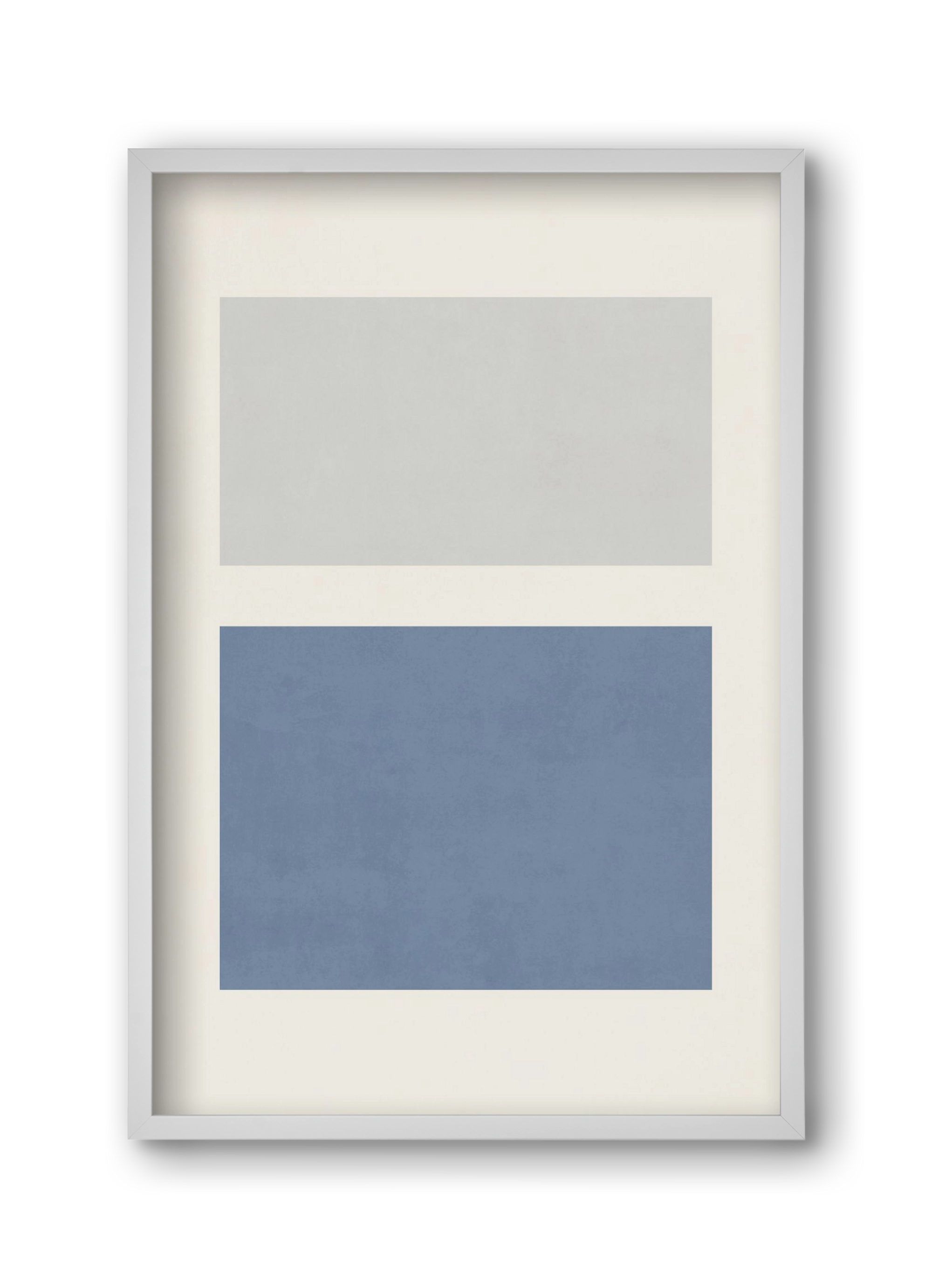 Composition of Geometric Shapes - Bl01, 30x45 cm (30x45 cm), Fehér keret