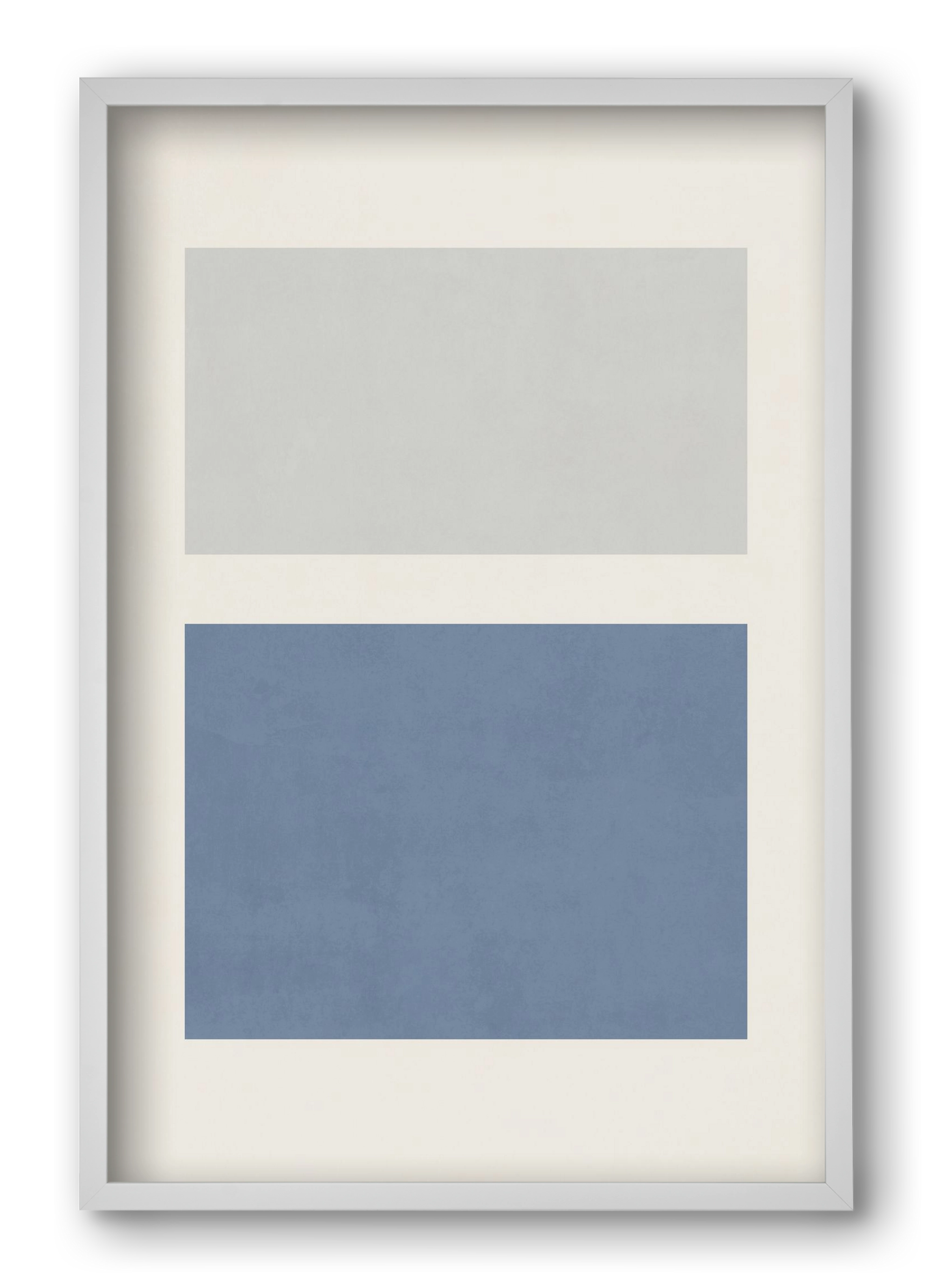 Composition of Geometric Shapes - Bl01, 40x60 cm (40x60 cm), Fehér keret