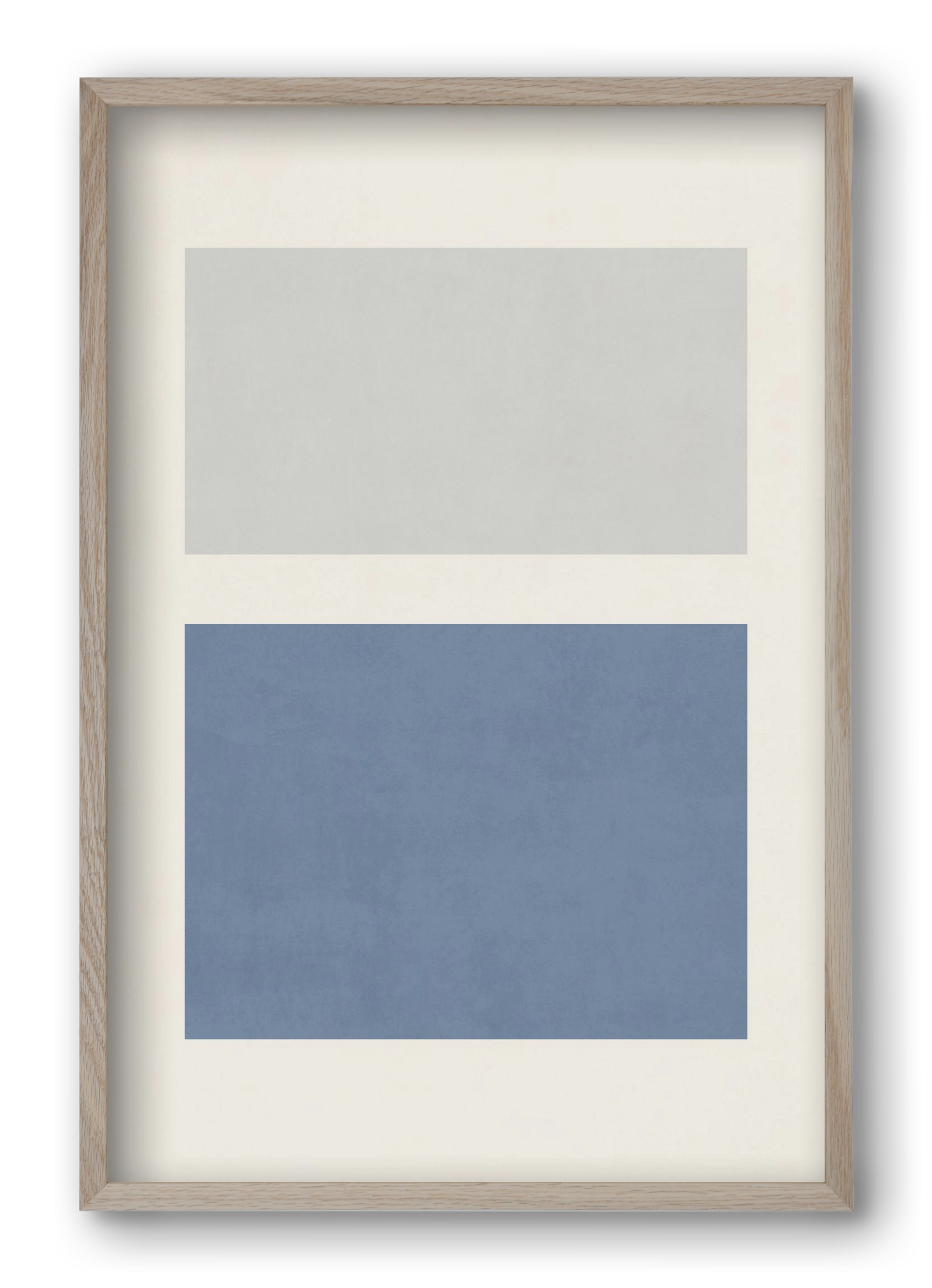 Composition of Geometric Shapes - Bl01, 40x60 cm (40x60 cm), Tölgy keret