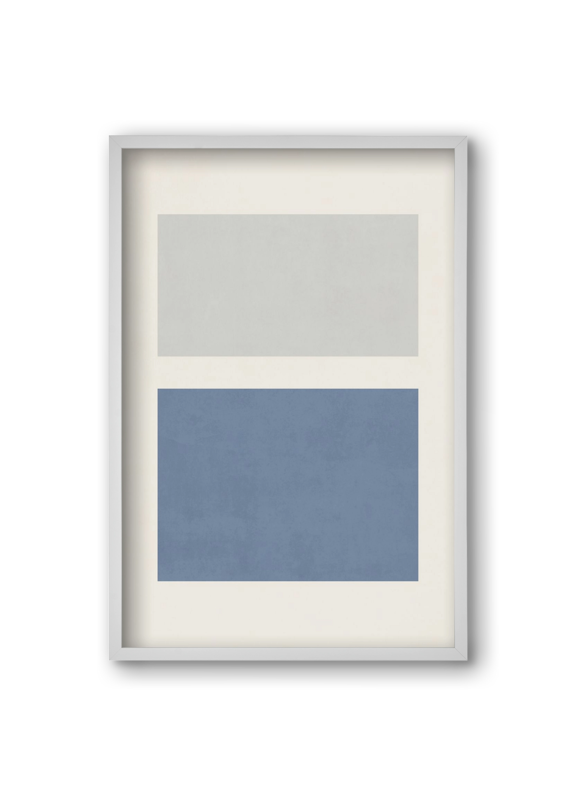 Composition of Geometric Shapes - Bl01, 20x30 cm (20x30 cm), Fehér keret