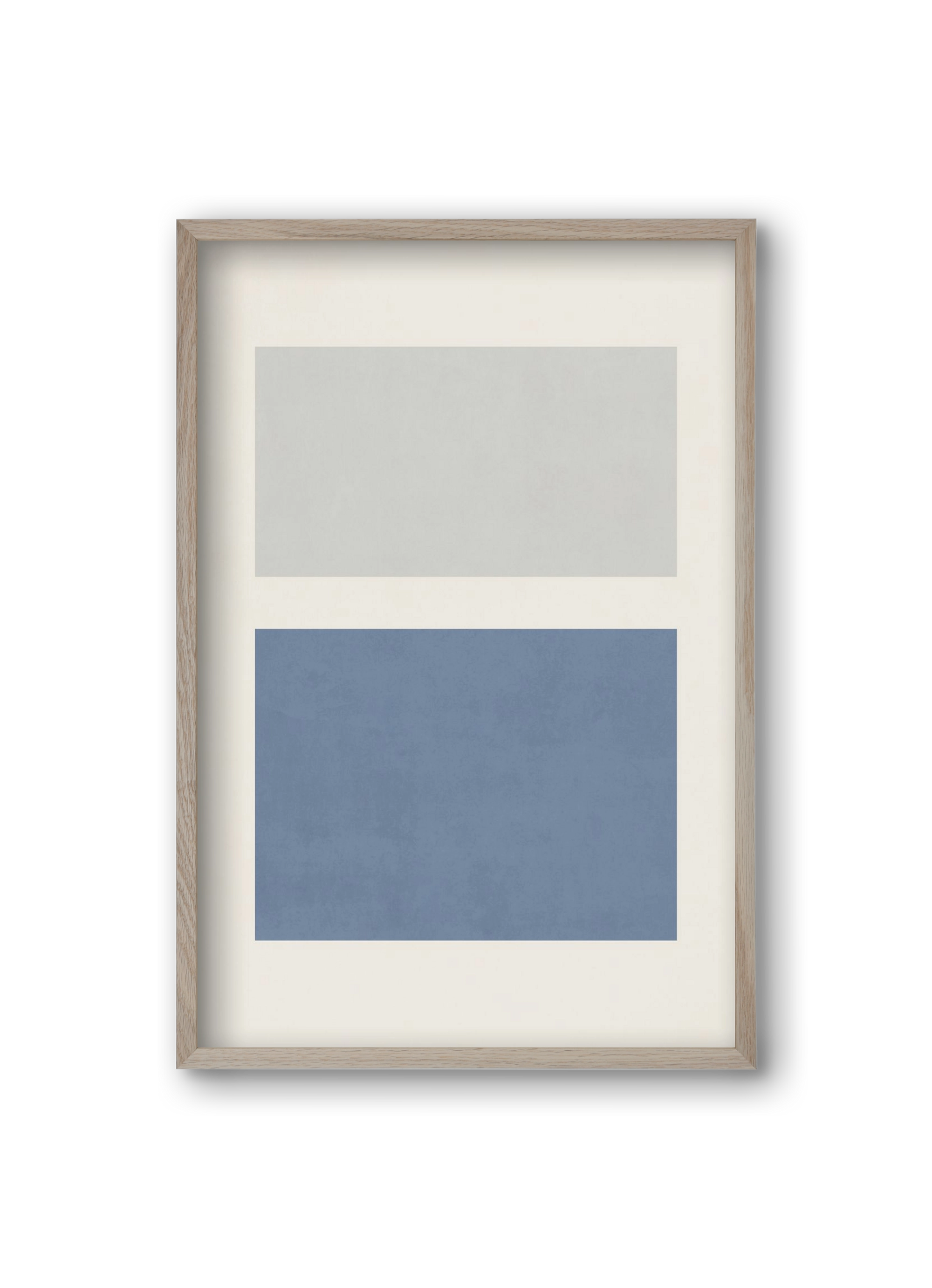 Composition of Geometric Shapes - Bl01, 20x30 cm (20x30 cm), Tölgy keret