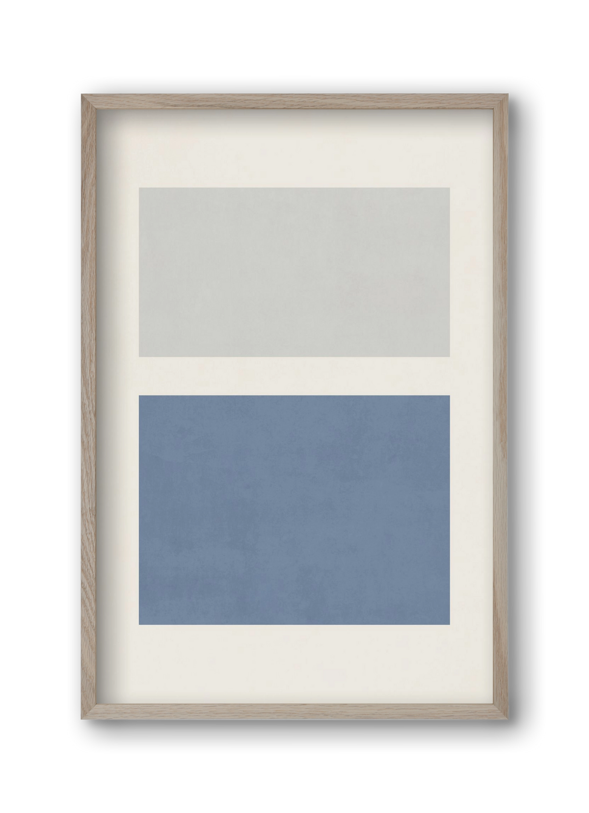 Composition of Geometric Shapes - Bl01, 30x45 cm (30x45 cm), Tölgy keret