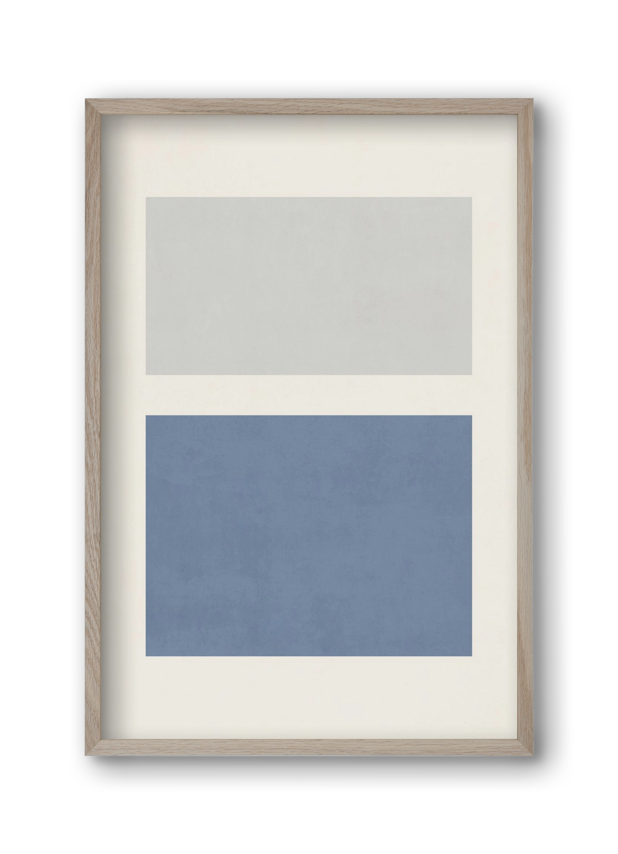 Composition of Geometric Shapes - Bl01, 30x45 cm (30x45 cm), Tölgy keret