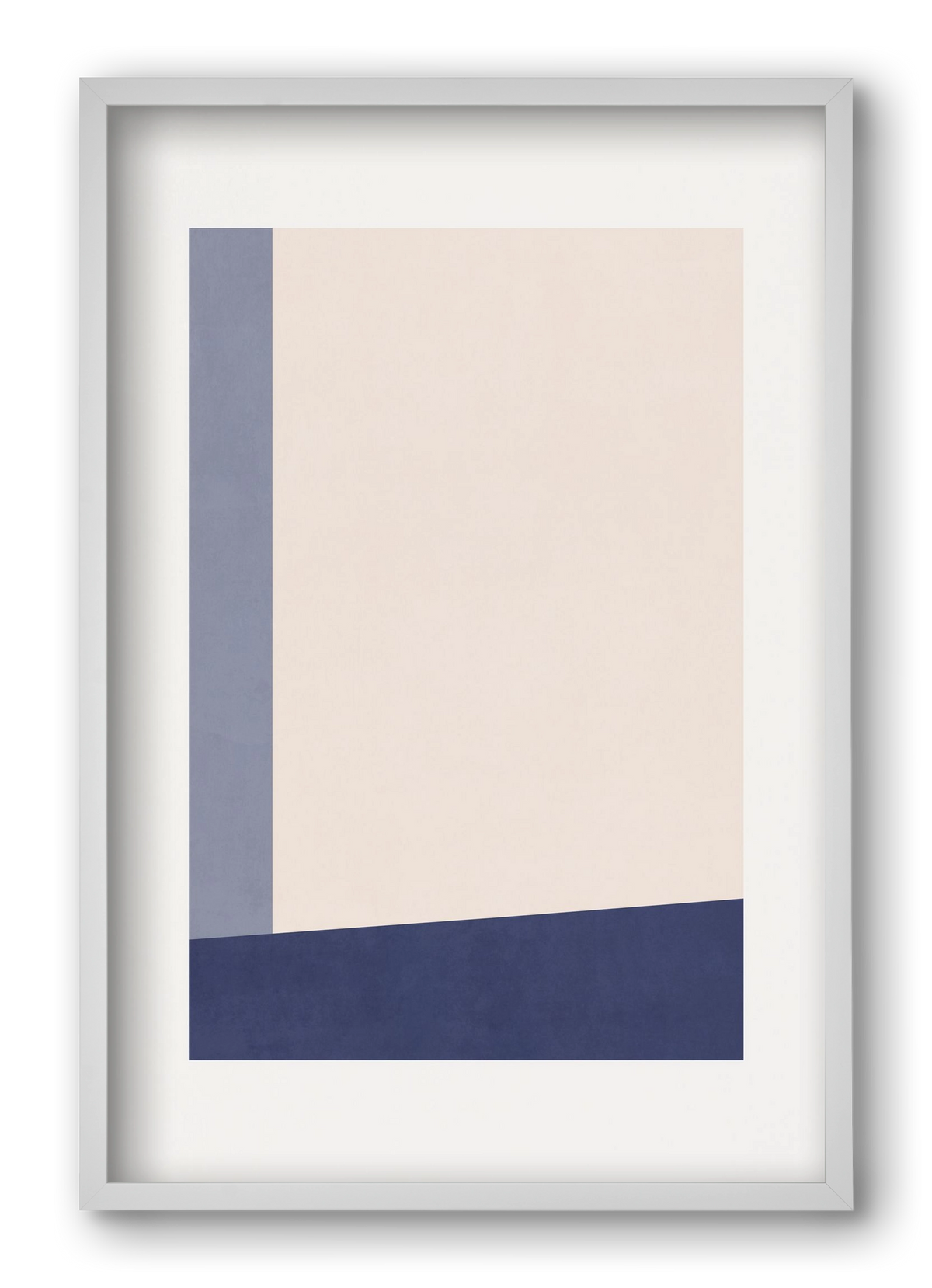 Composition of Geometric Shapes - Bl02, 40x60 cm (40x60 cm), Fehér keret