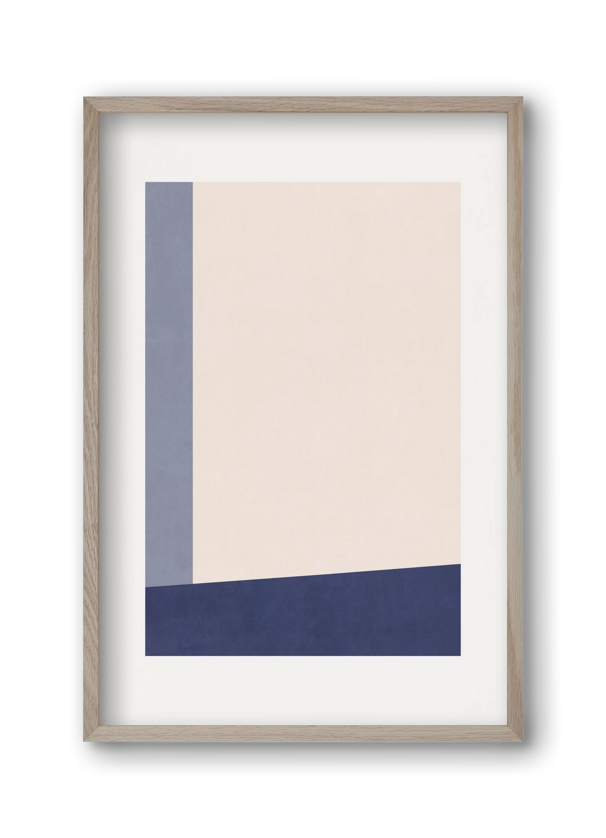 Composition of Geometric Shapes - Bl02, 30x45 cm (30x45 cm), Tölgy keret