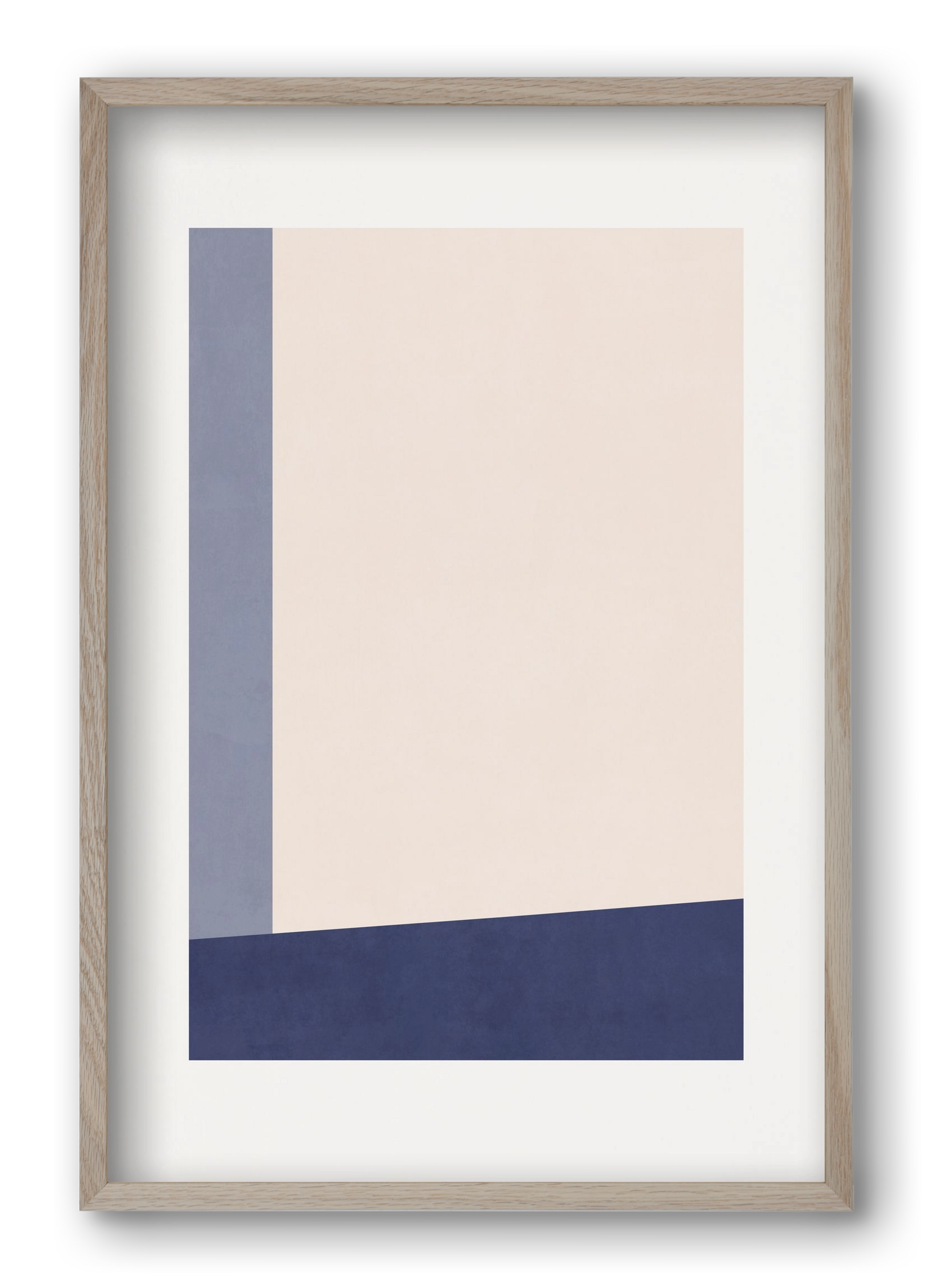 Composition of Geometric Shapes - Bl02, 40x60 cm (40x60 cm), Tölgy keret