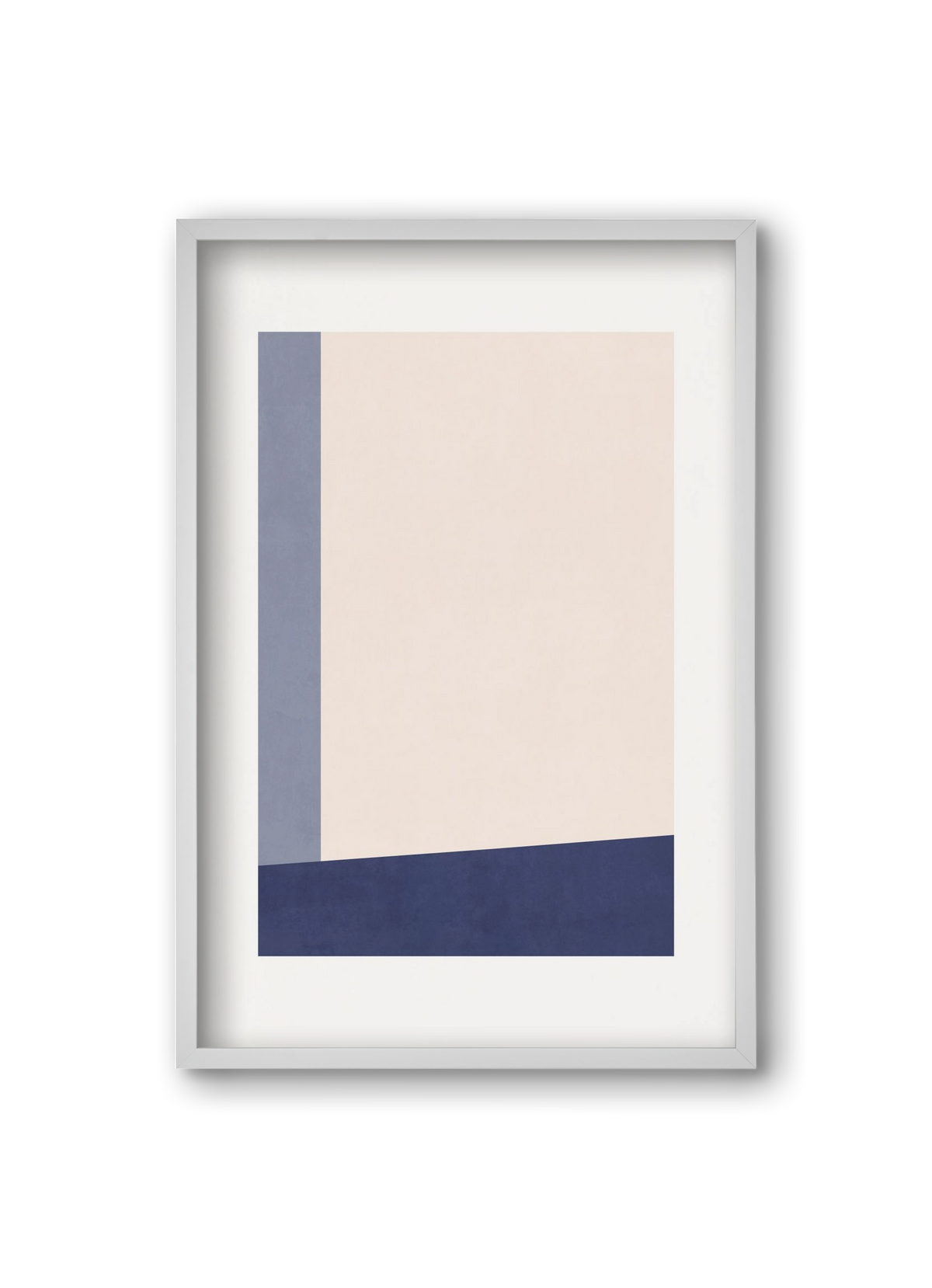 Composition of Geometric Shapes - Bl02, 20x30 cm (20x30 cm), Fehér keret