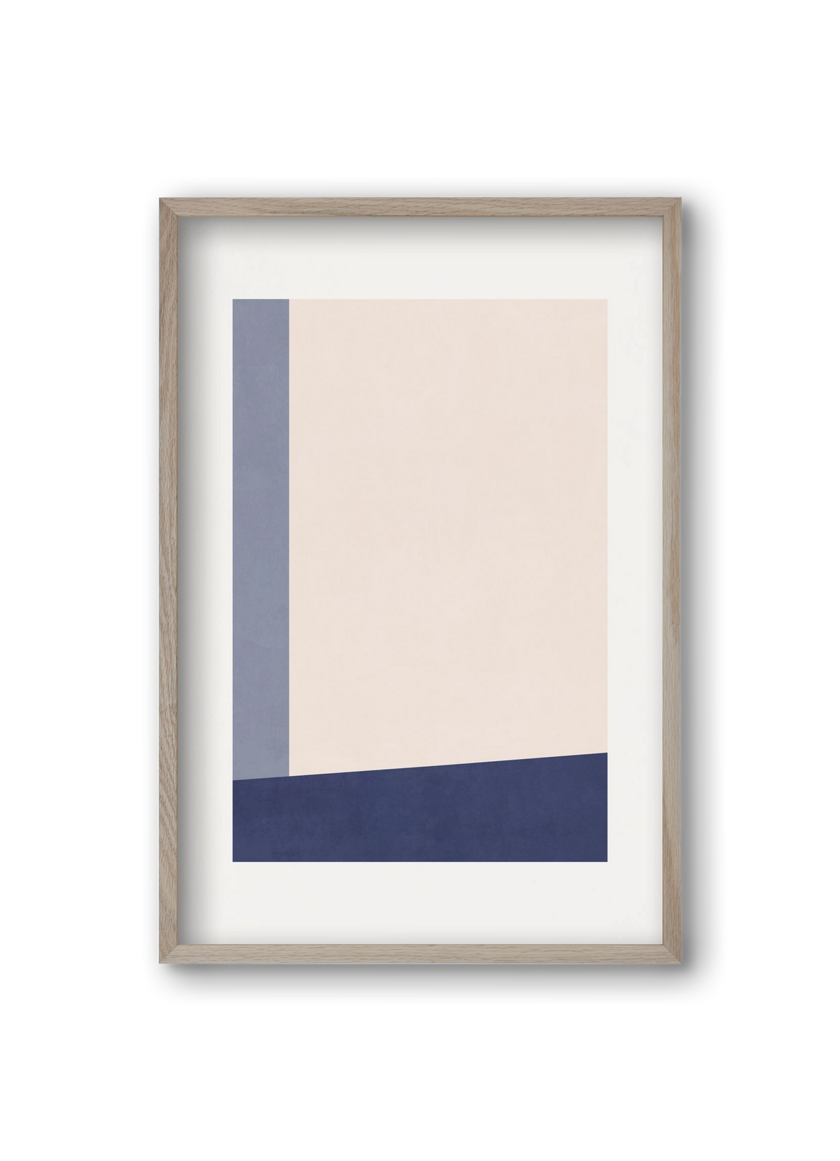 Composition of Geometric Shapes - Bl02, 20x30 cm (20x30 cm), Tölgy keret