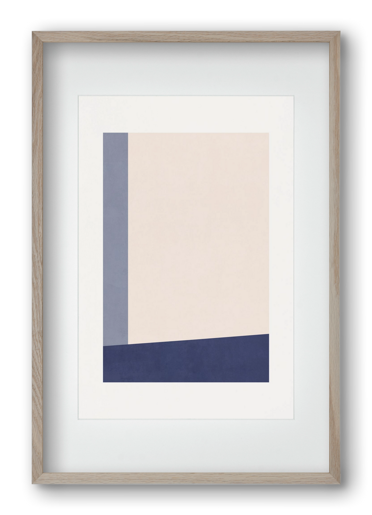 Composition of Geometric Shapes - Bl02, 40x60 cm (30x45 cm), Tölgy keret, paszpartuval