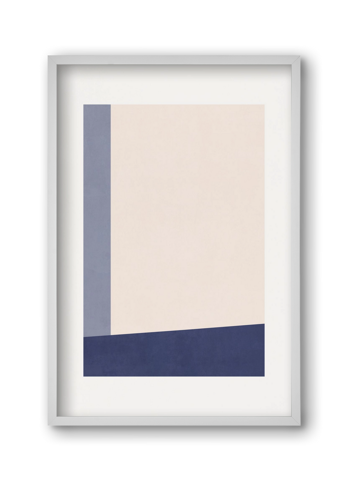 Composition of Geometric Shapes - Bl02, 30x45 cm (30x45 cm), Fehér keret
