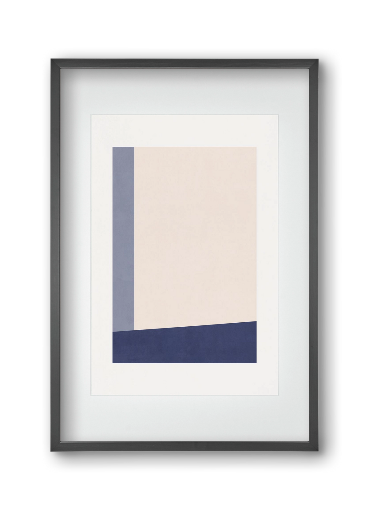 Composition of Geometric Shapes - Bl02, 30x45 cm (20x30 cm), Fekete keret, paszpartuval