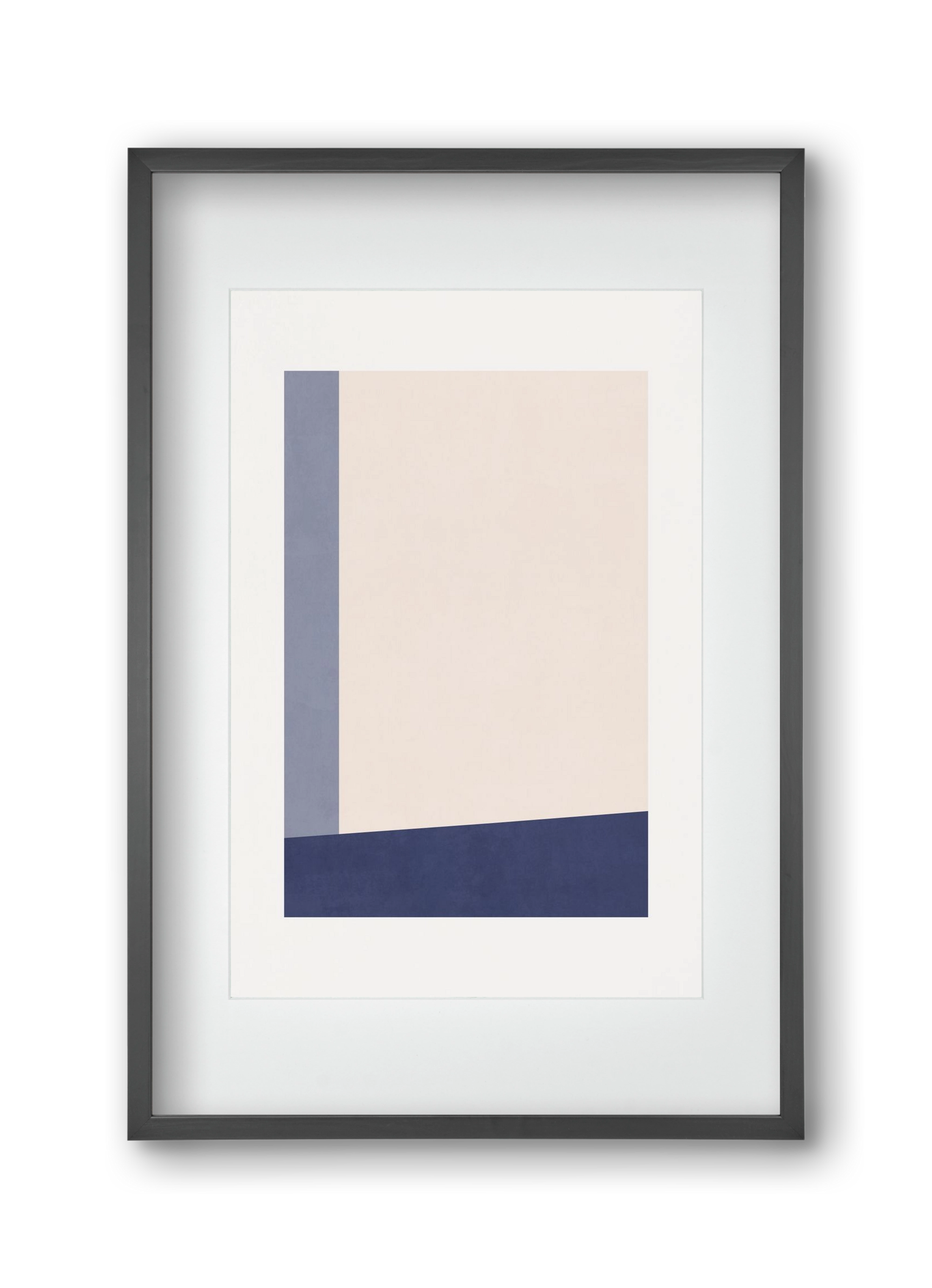 Composition of Geometric Shapes - Bl02, 30x45 cm (20x30 cm), Fekete keret, paszpartuval