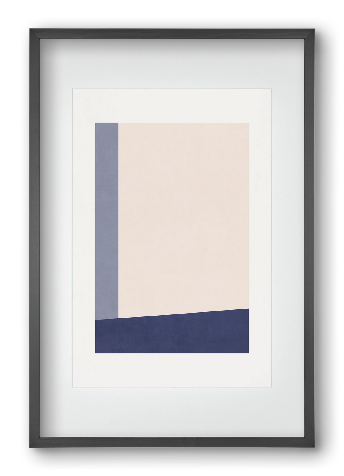 Composition of Geometric Shapes - Bl02, 40x60 cm (30x45 cm), Fekete keret, paszpartuval