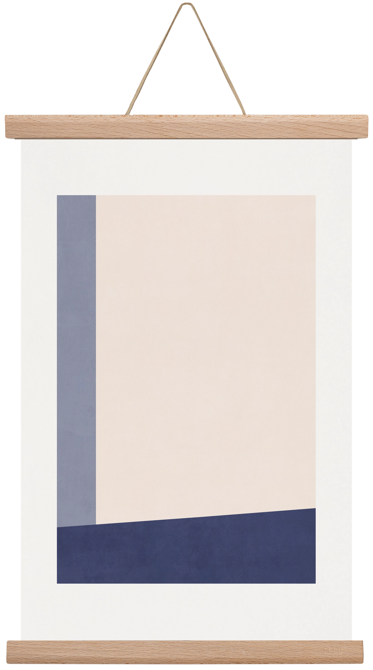 Composition of Geometric Shapes - Bl02, 30x45 cm (30x45 cm), Tölgy akasztó