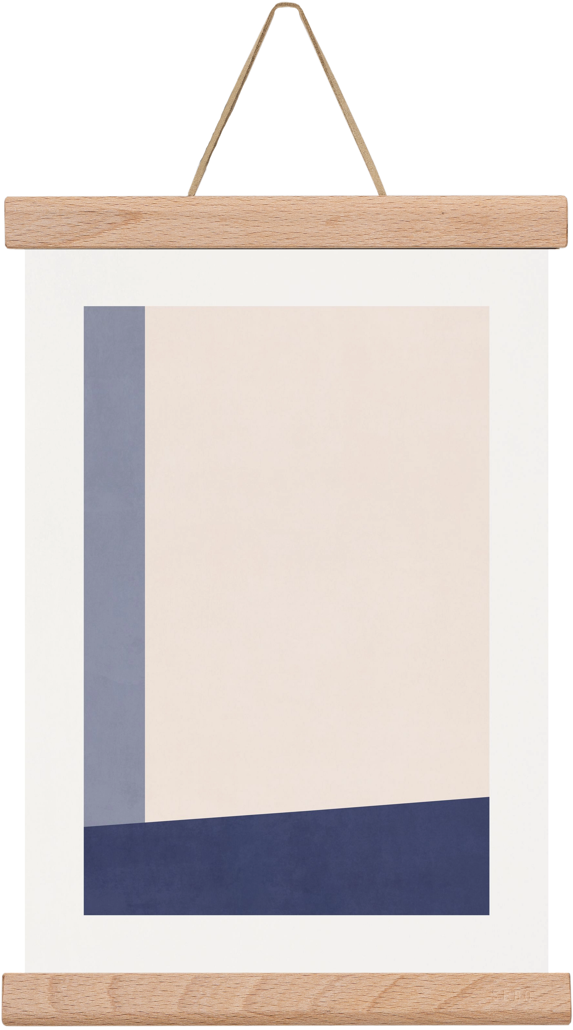 Composition of Geometric Shapes - Bl02, 20x30 cm (20x30 cm), Tölgy akasztó