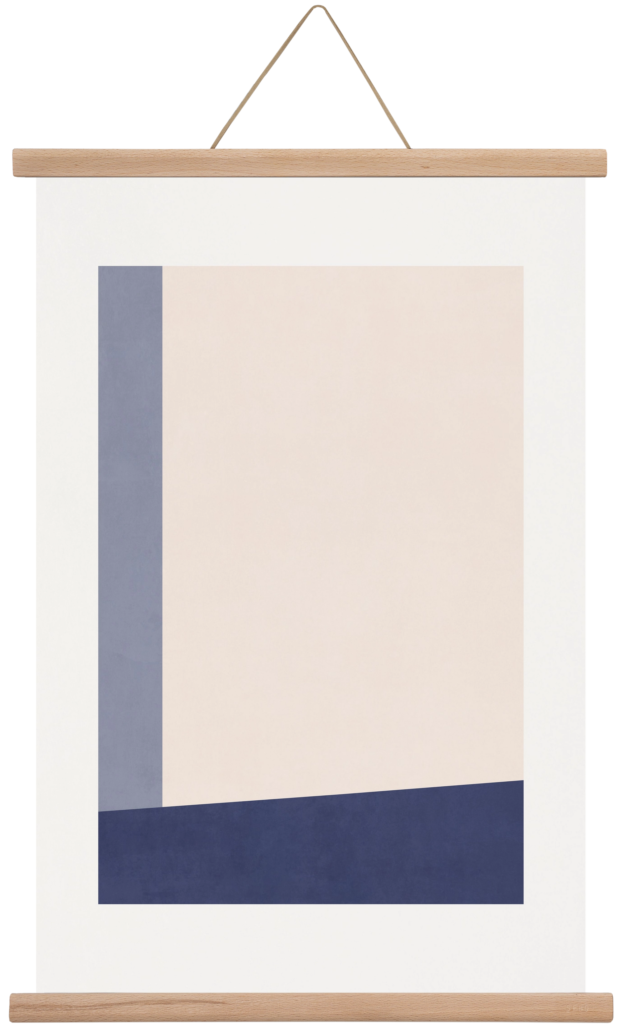 Composition of Geometric Shapes - Bl02, 40x60 cm (40x60 cm), Tölgy akasztó