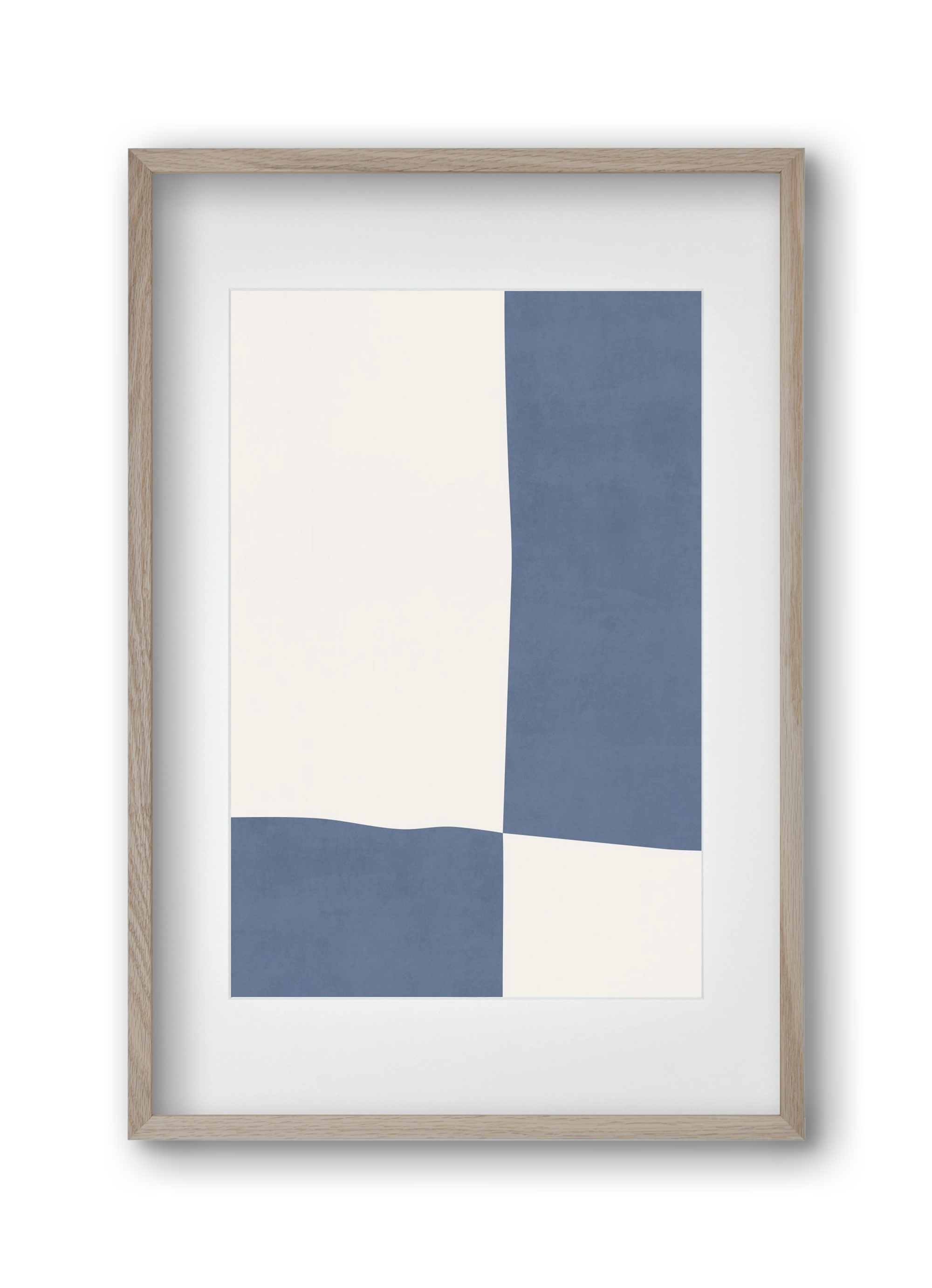 Composition of Geometric Shapes - Bl03, 30x45 cm (20x30 cm), Tölgy keret, paszpartuval