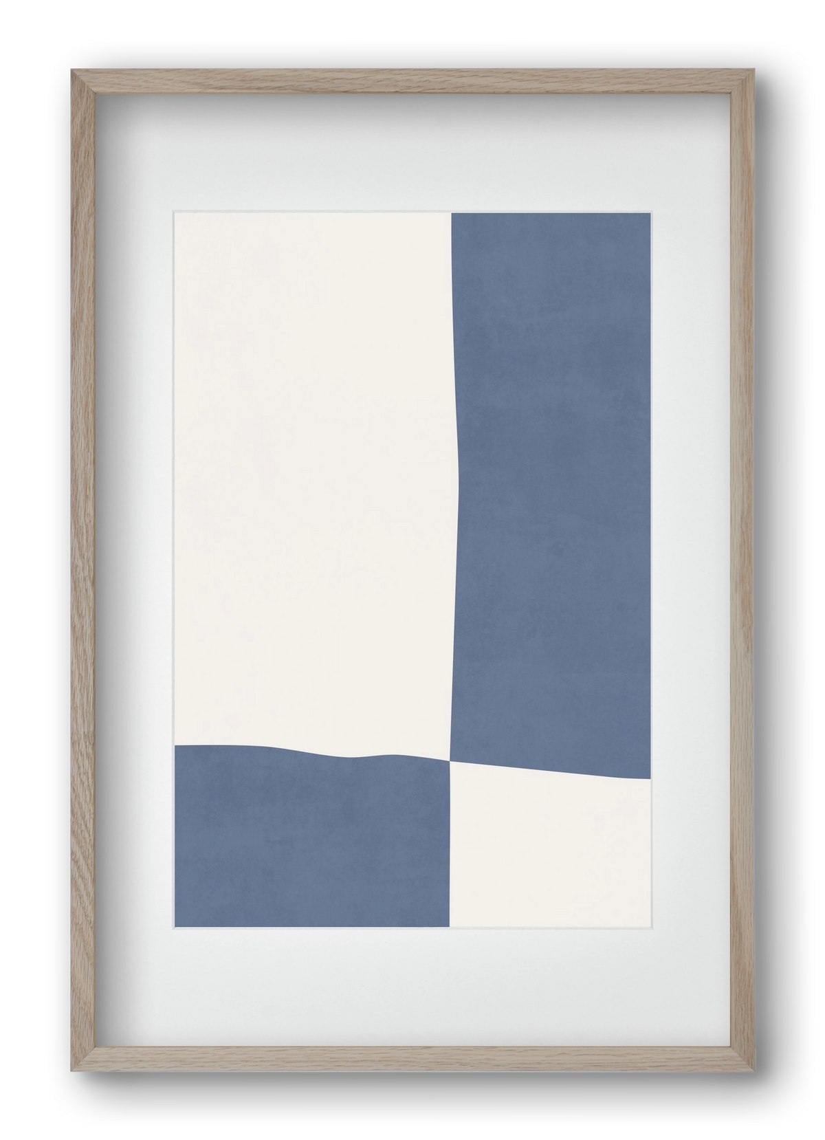 Composition of Geometric Shapes - Bl03, 40x60 cm (30x45 cm), Tölgy keret, paszpartuval