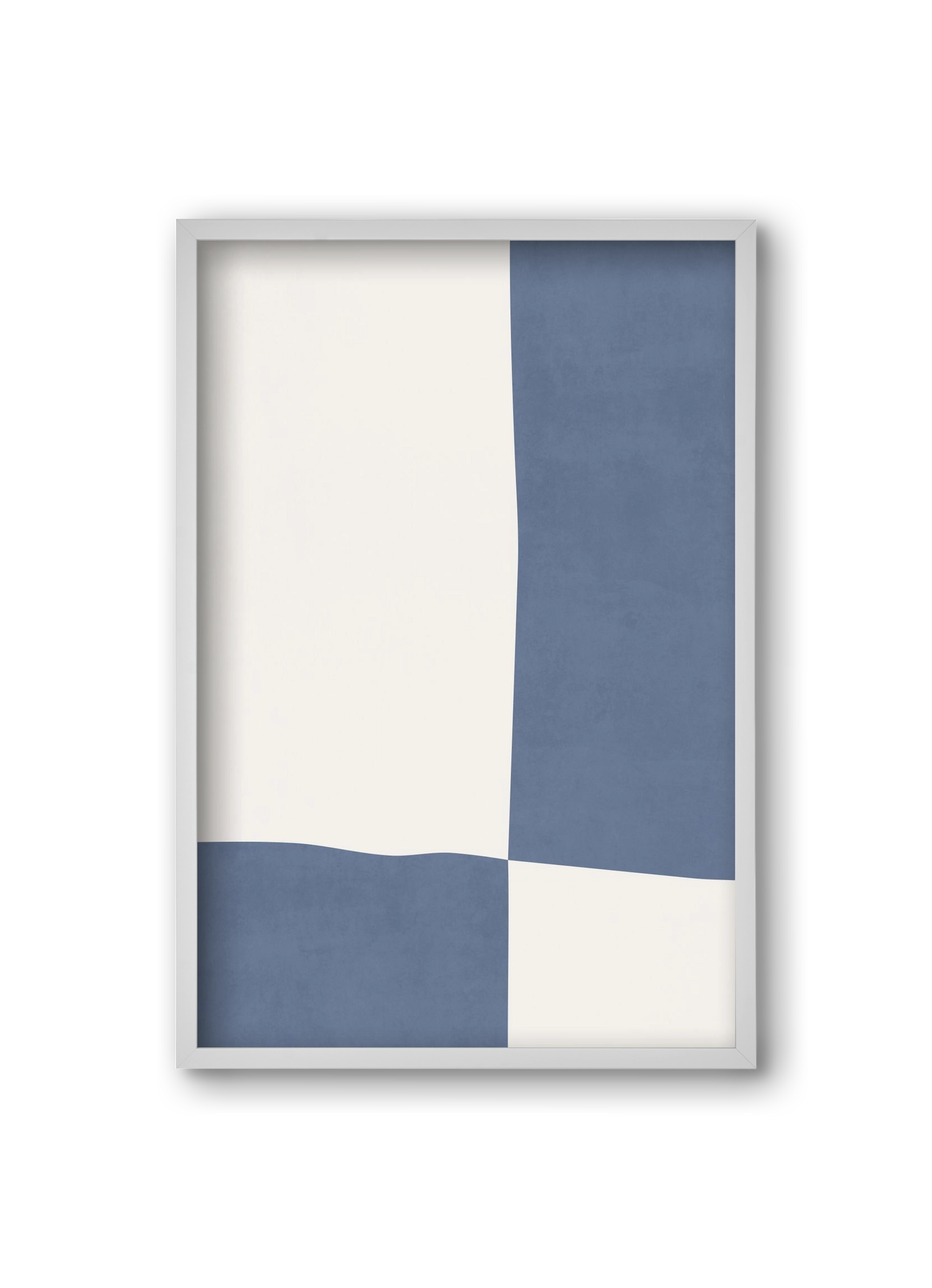 Composition of Geometric Shapes - Bl03, 20x30 cm (20x30 cm), Fehér keret