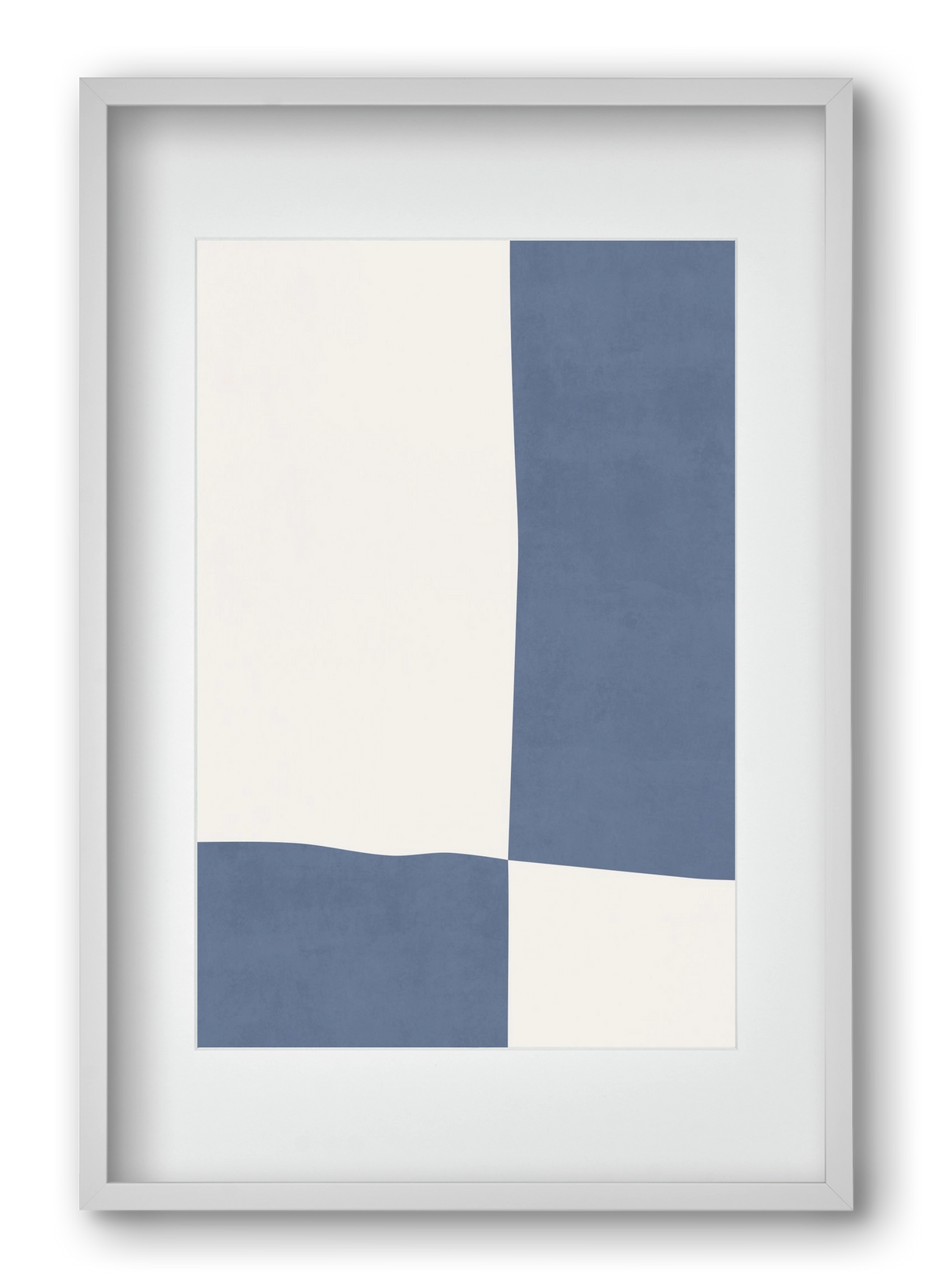 Composition of Geometric Shapes - Bl03, 40x60 cm (30x45 cm), Fehér keret, paszpartuval