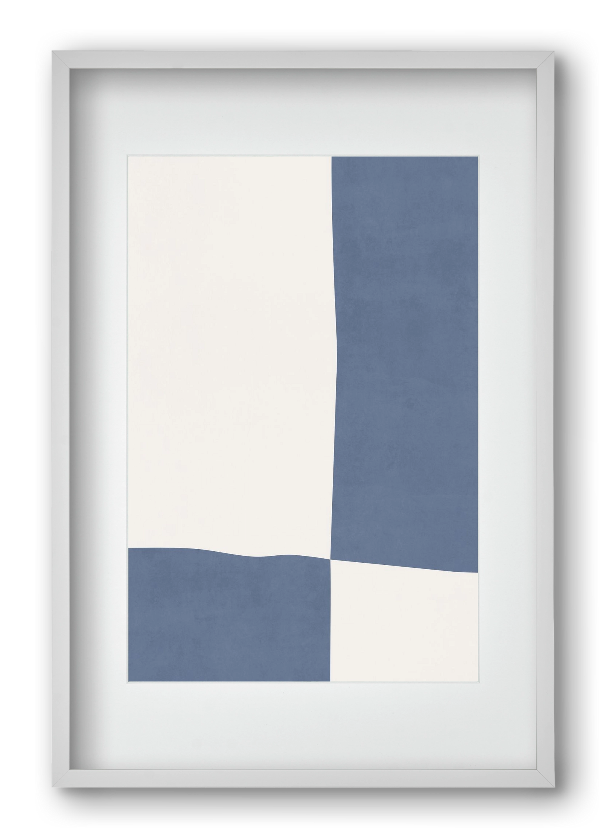 Composition of Geometric Shapes - Bl03, 40x60 cm (30x45 cm), Fehér keret, paszpartuval