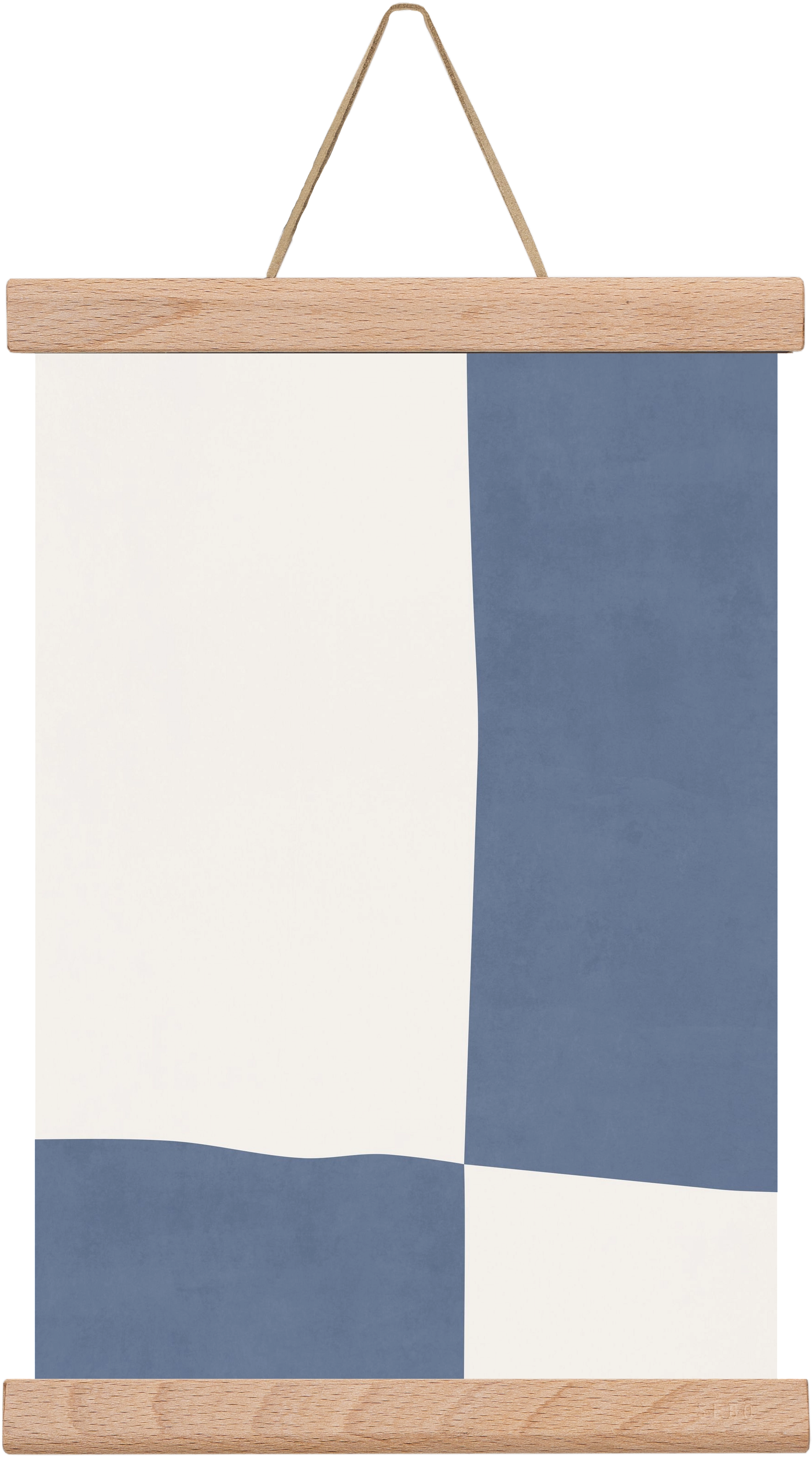 Composition of Geometric Shapes - Bl03, 20x30 cm (20x30 cm), Tölgy akasztó