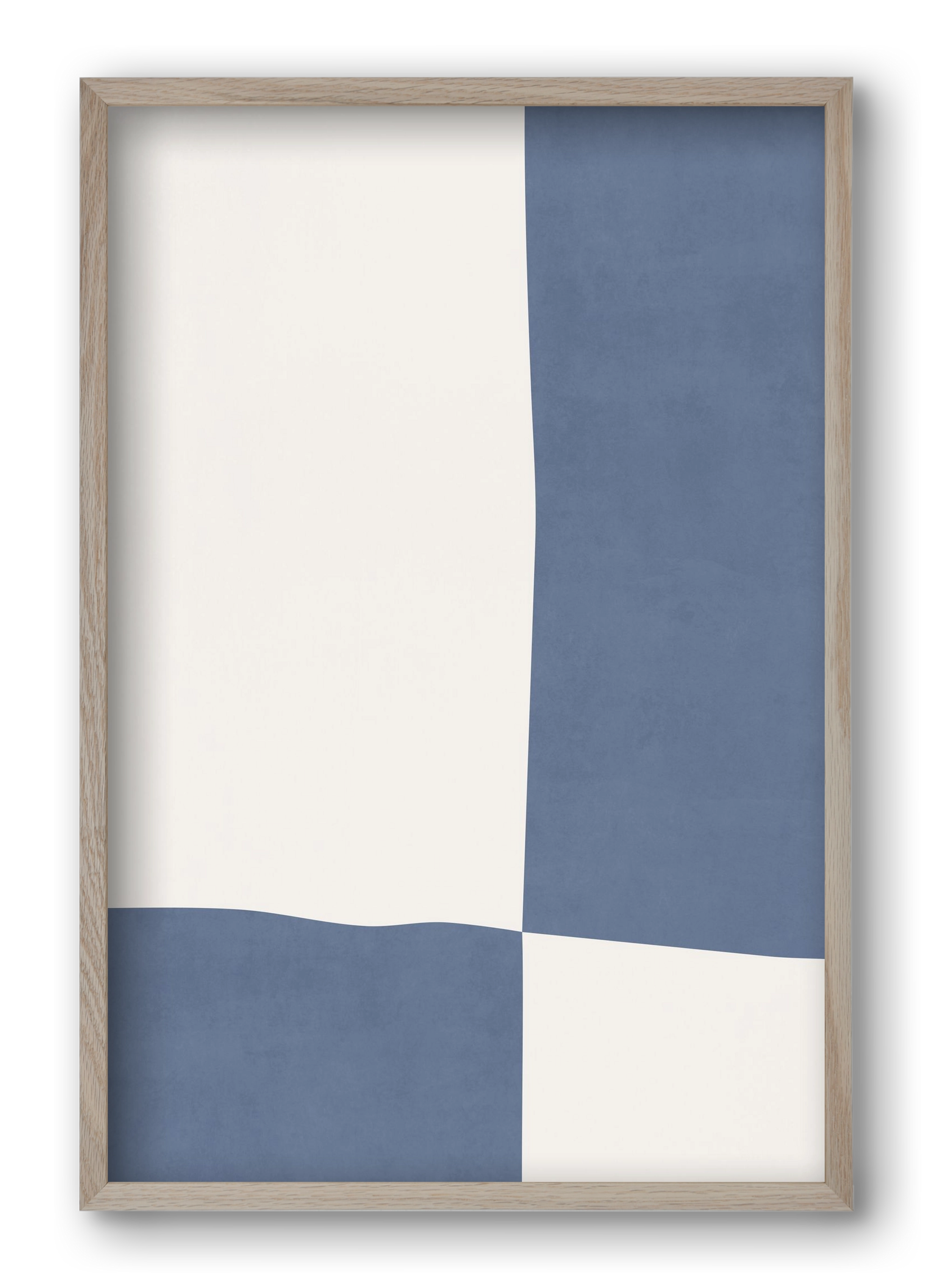 Composition of Geometric Shapes - Bl03, 40x60 cm (40x60 cm), Tölgy keret