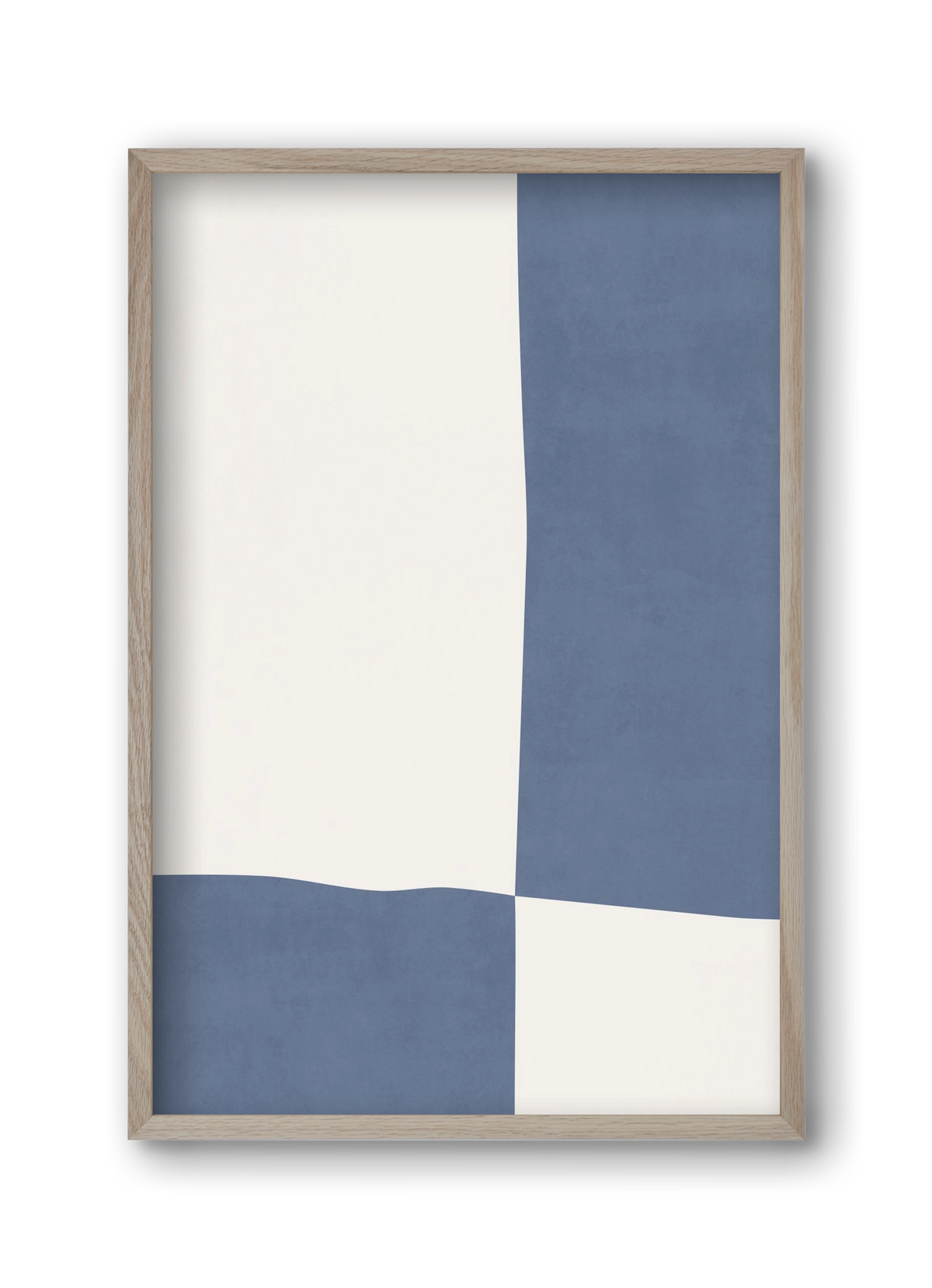 Composition of Geometric Shapes - Bl03, 30x45 cm (30x45 cm), Tölgy keret