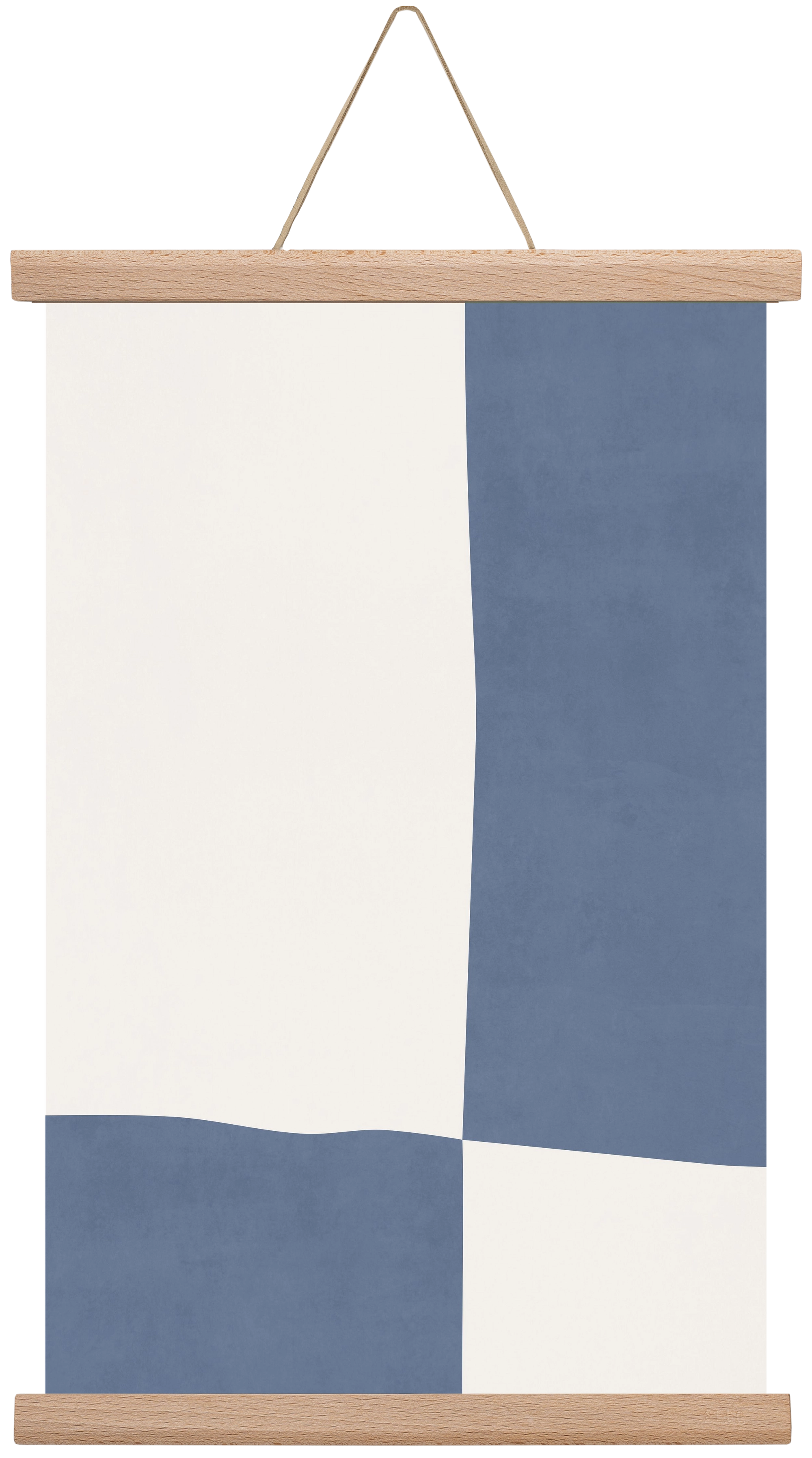 Composition of Geometric Shapes - Bl03, 30x45 cm (30x45 cm), Tölgy akasztó