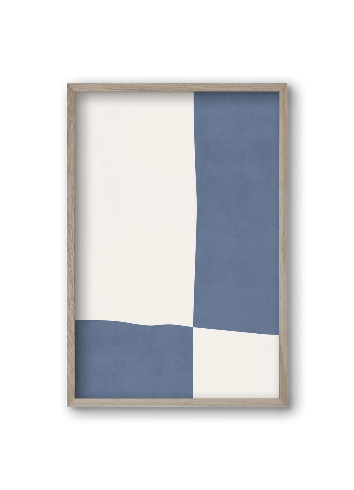 Composition of Geometric Shapes - Bl03, 20x30 cm (20x30 cm), Tölgy keret