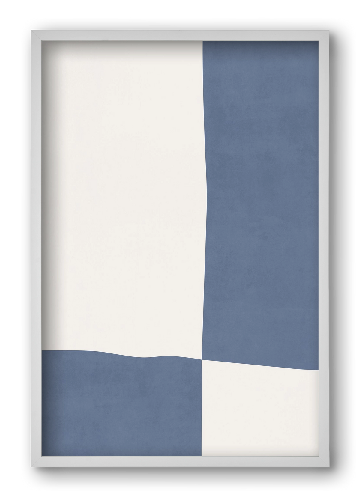 Composition of Geometric Shapes - Bl03, 40x60 cm (40x60 cm), Fehér keret