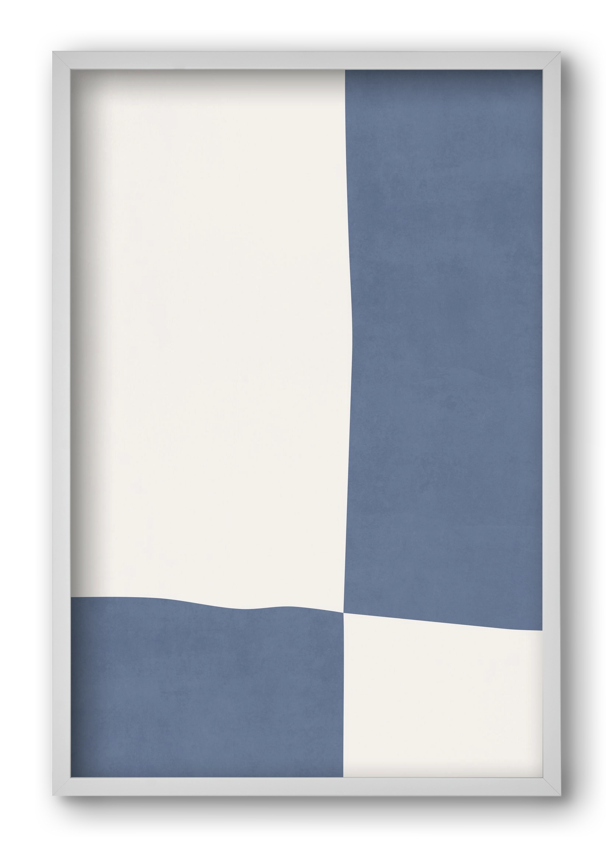 Composition of Geometric Shapes - Bl03, 40x60 cm (40x60 cm), Fehér keret