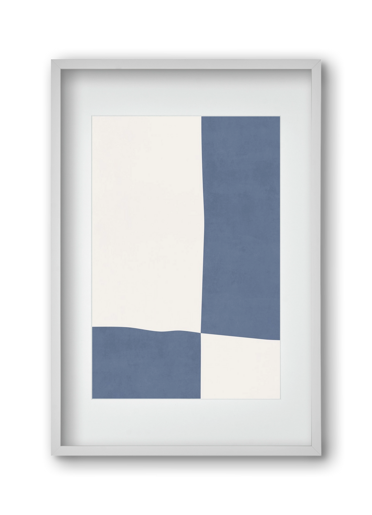 Composition of Geometric Shapes - Bl03, 30x45 cm (20x30 cm), Fehér keret, paszpartuval