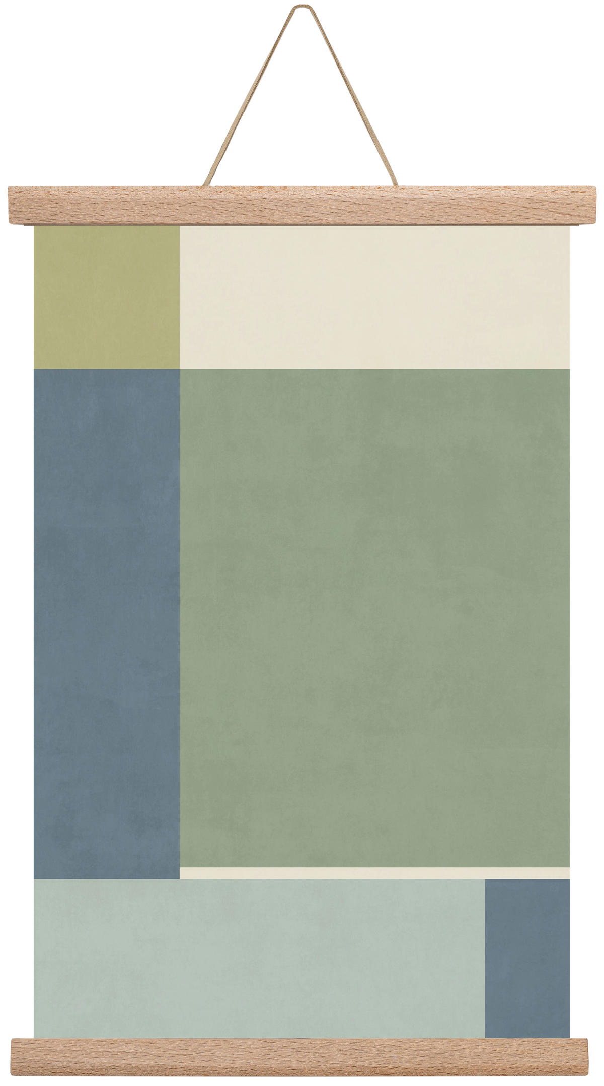 Composition of Geometric Shapes - Gb01, 30x45 cm (30x45 cm), Tölgy akasztó