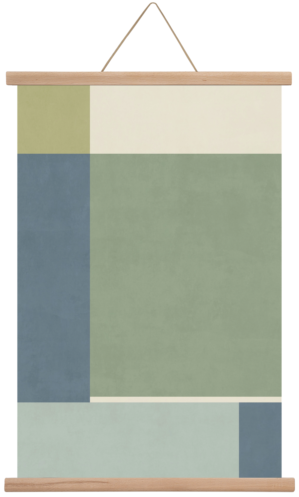 Composition of Geometric Shapes - Gb01, 40x60 cm (40x60 cm), Tölgy akasztó