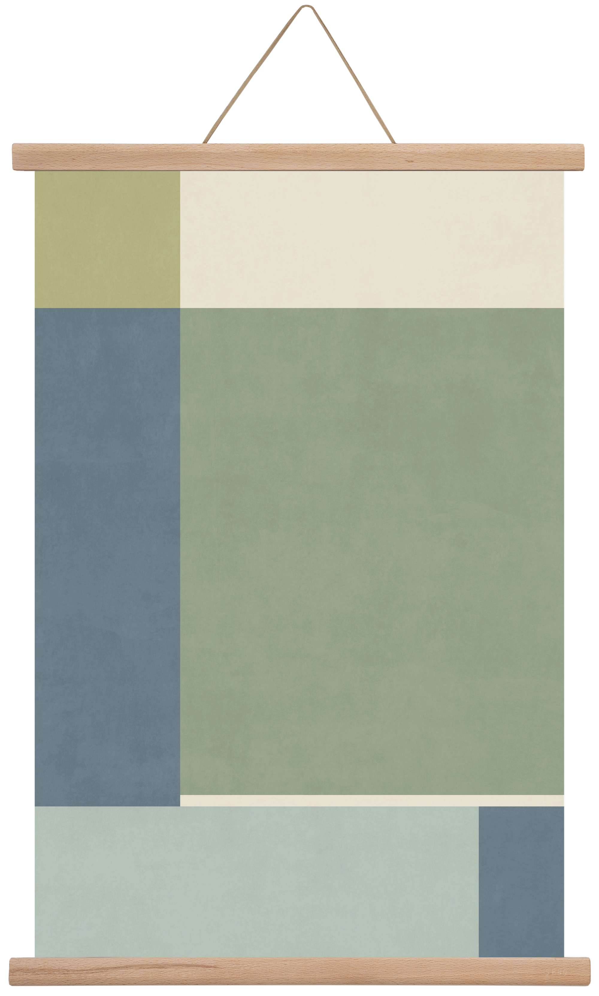 Composition of Geometric Shapes - Gb01, 40x60 cm (40x60 cm), Tölgy akasztó